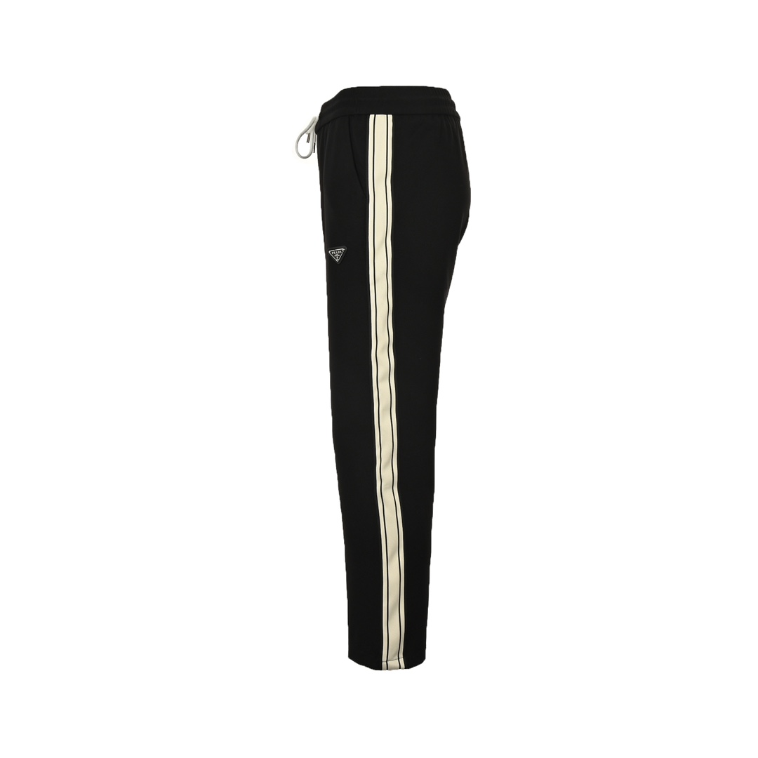 Prada 24Fw triangle logo webbing straight trousers
