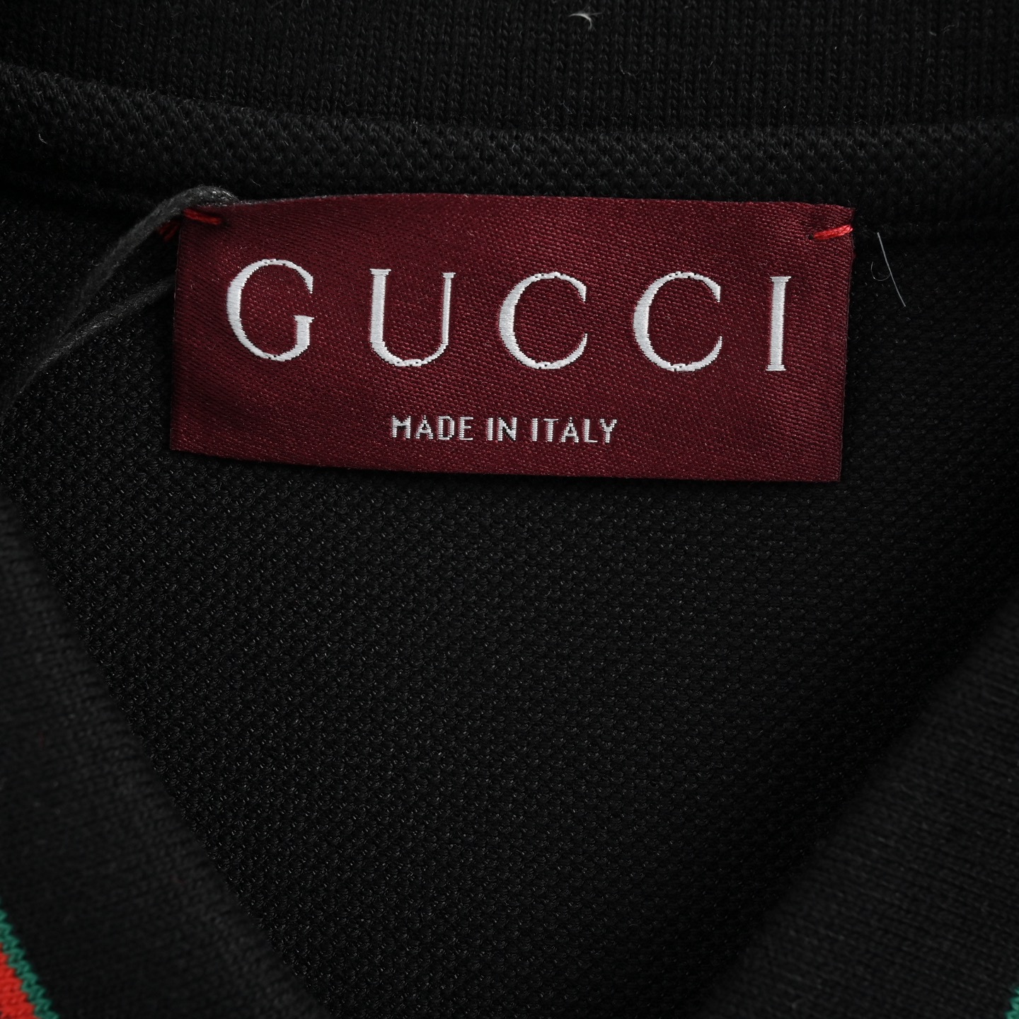 Gucci Polo Short Sleeve with Lettering Collar