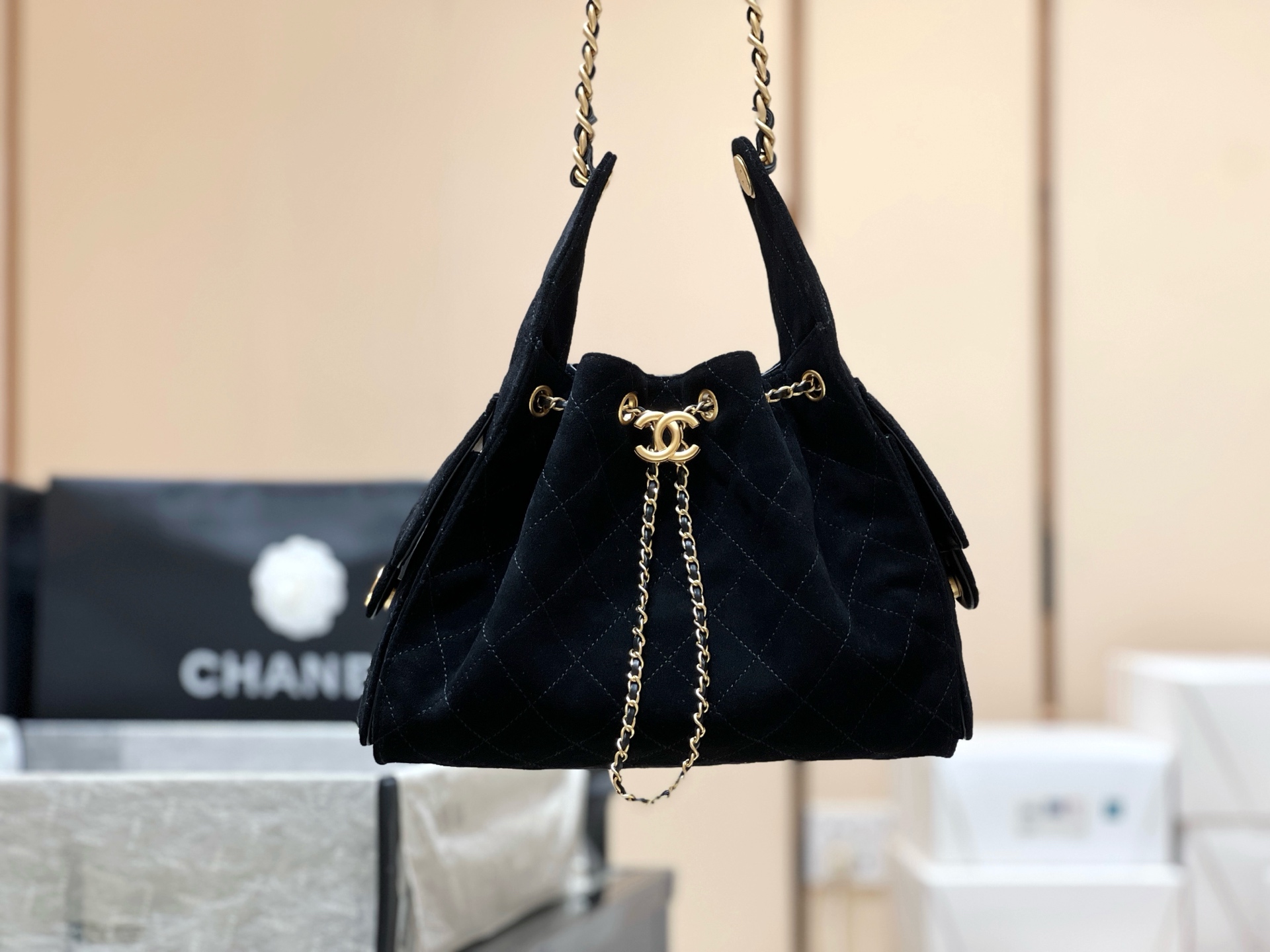 Chanel 25C Early Spring Series Hobo Underarm Bag AS5293