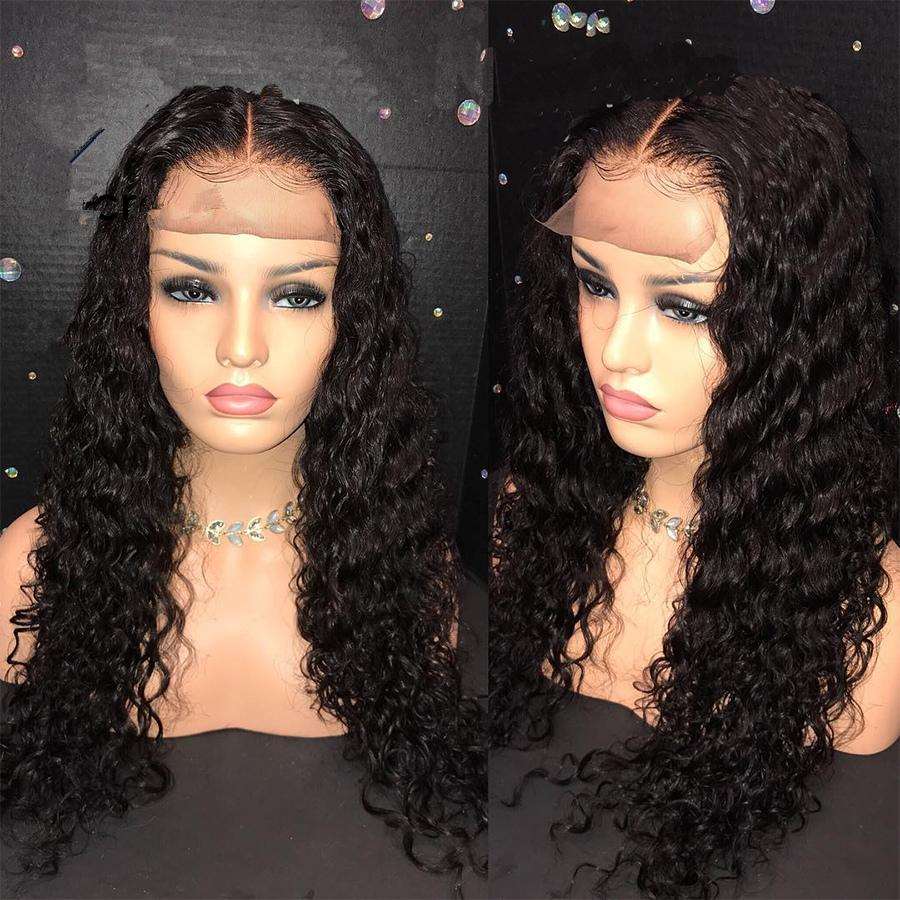 DEEP CURLY LACE FRONT WIG 18-22 INCH LONG WIG FOR BLACK WOMEN