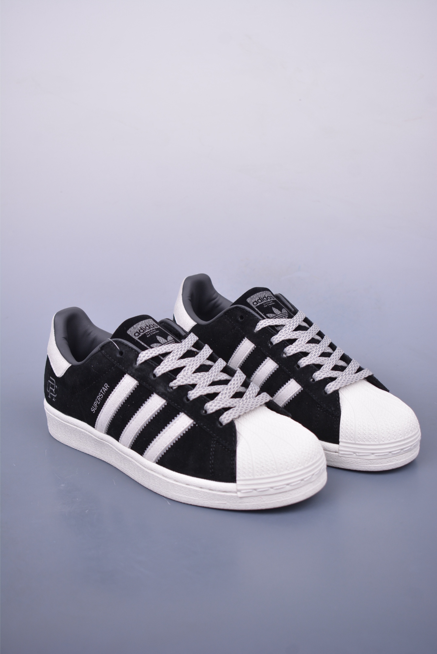 Adidas Originals Superstar II Sneakers Black and White BS0912