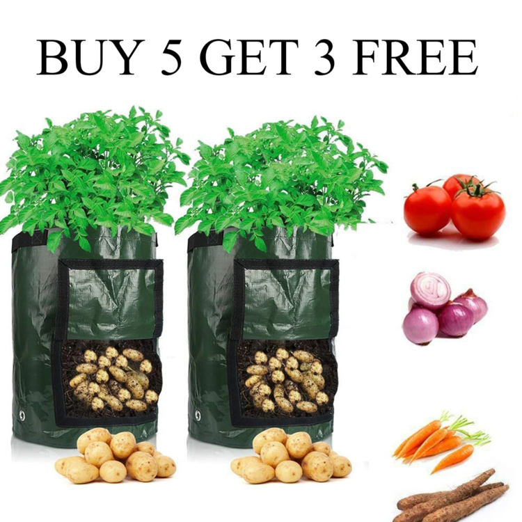 Christmas promotion buy 5 get 3 free - 50L Potato Grow Planter Container Bag