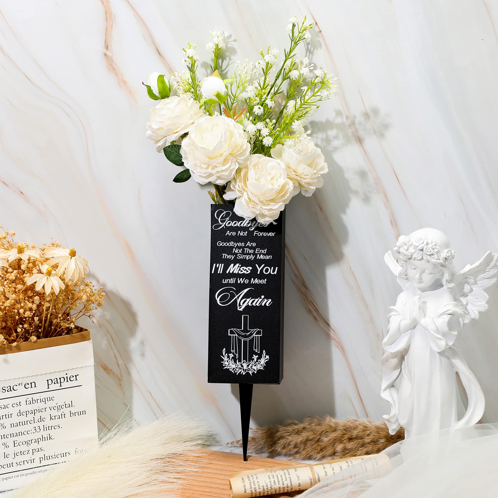 Paradise Metal Memorial Vase