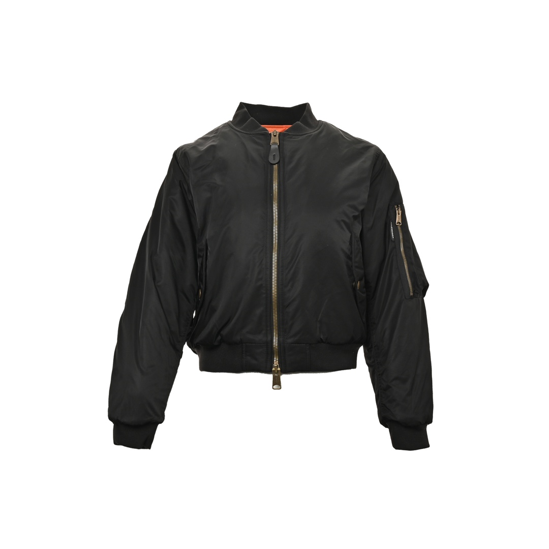 Balenciaga 24FW sleeve zippered cropped bomber jacket