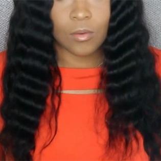 Luna A05 Affordable African American Long Wavy Wig for Women