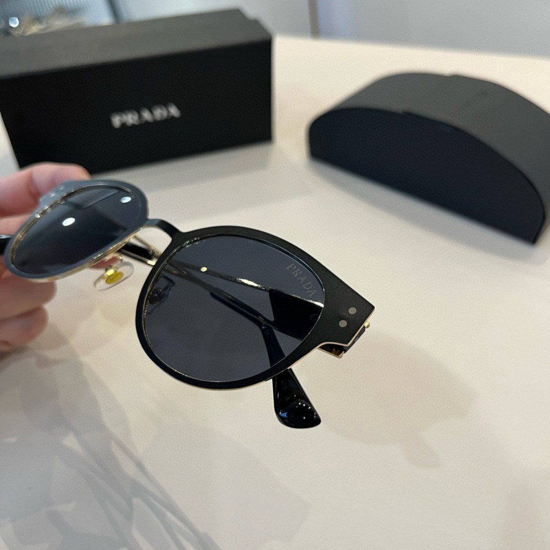 Prada round frame sunglasses