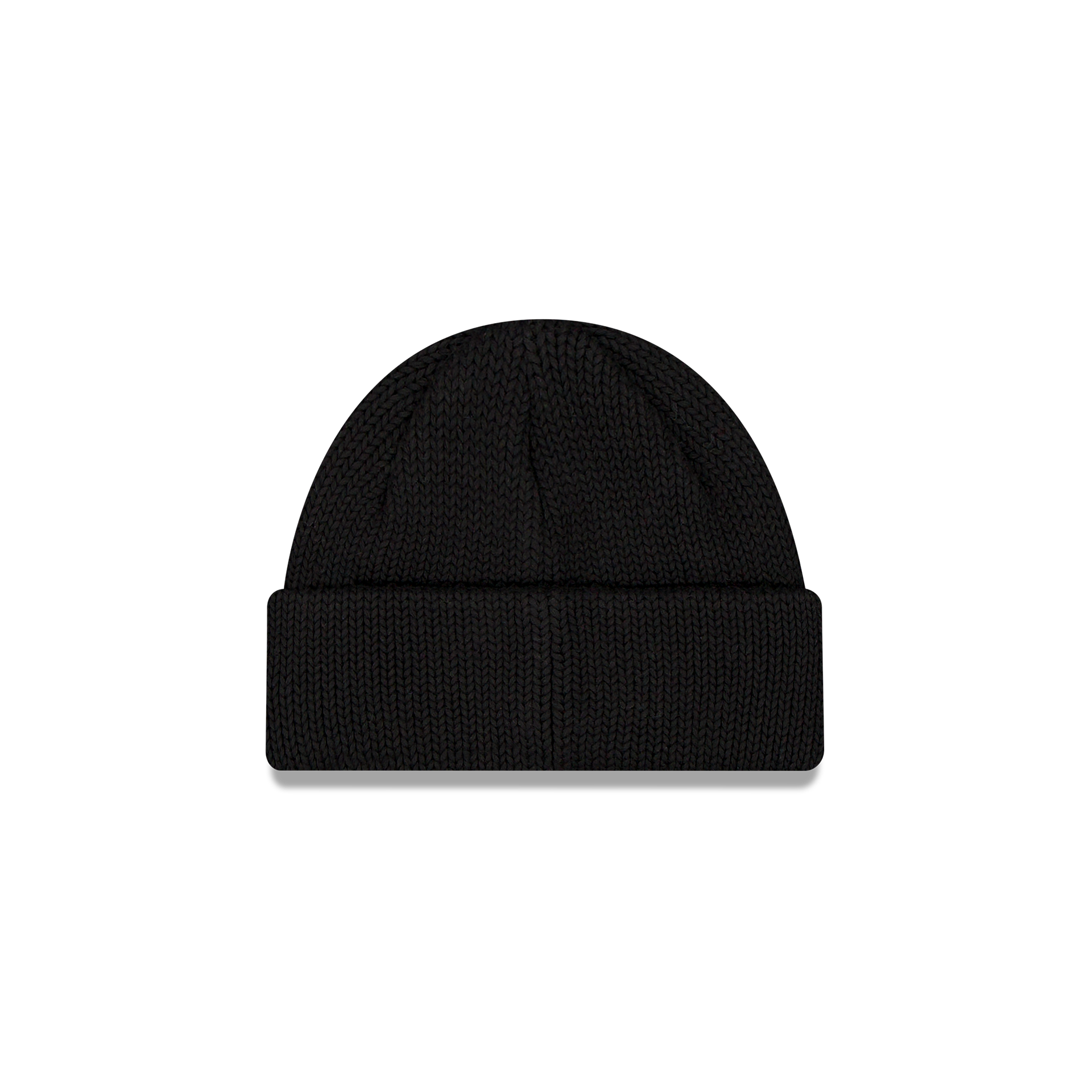 New Era Branded Black Short Knit Beanie Hat