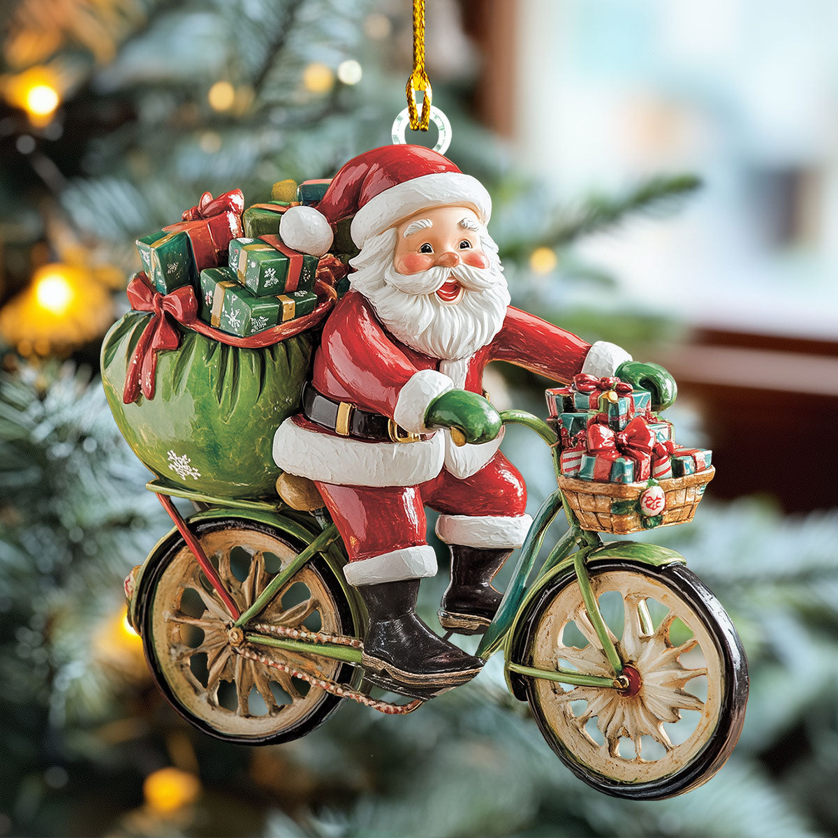 🎅🏼Santa's Holiday Ride Christmas Ornaments