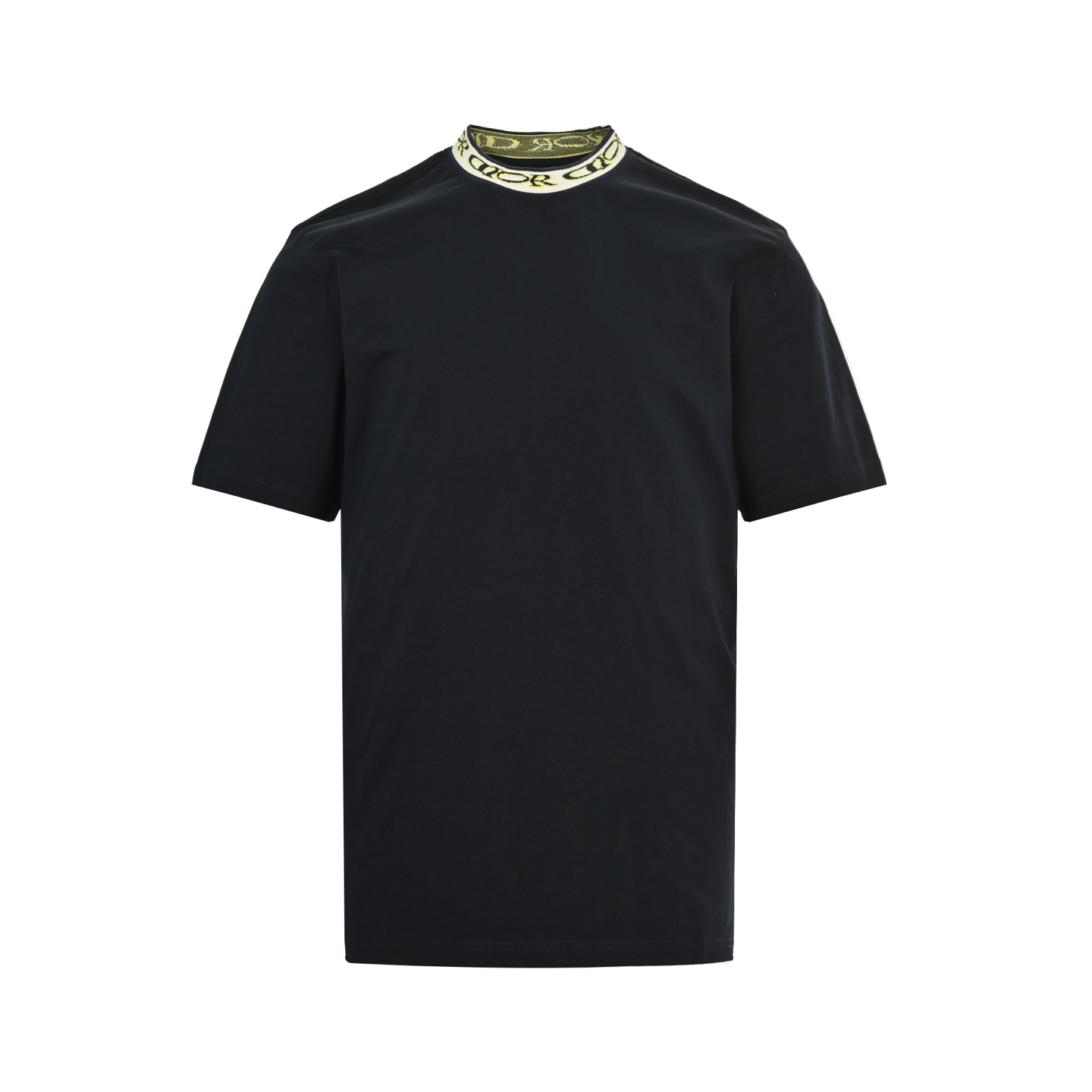 Dior 25ss neckline letter jacquard ribbon short sleeve