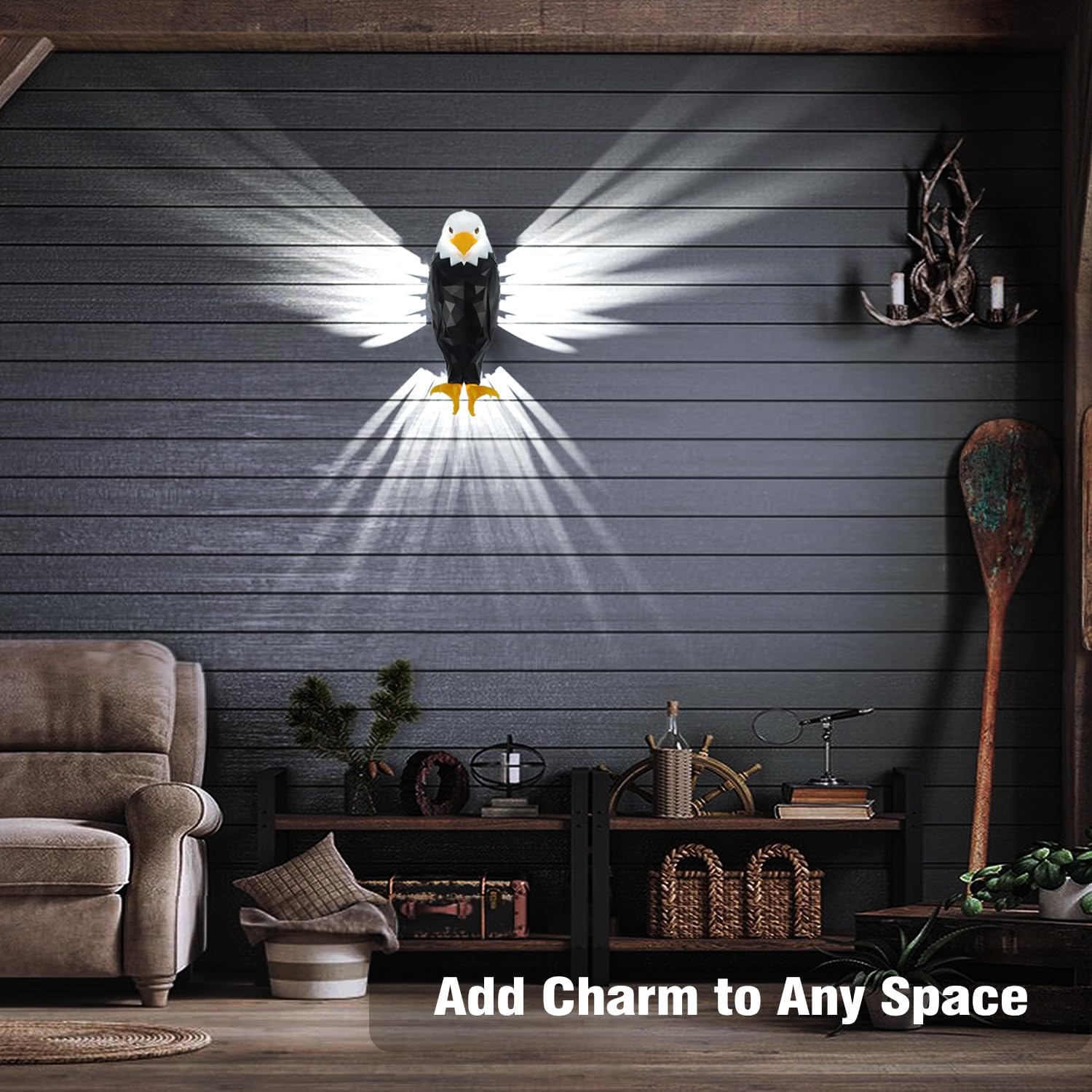 🔥ON SALE🔥Bald Eagle Magnetic Wall Light with Remote Control
