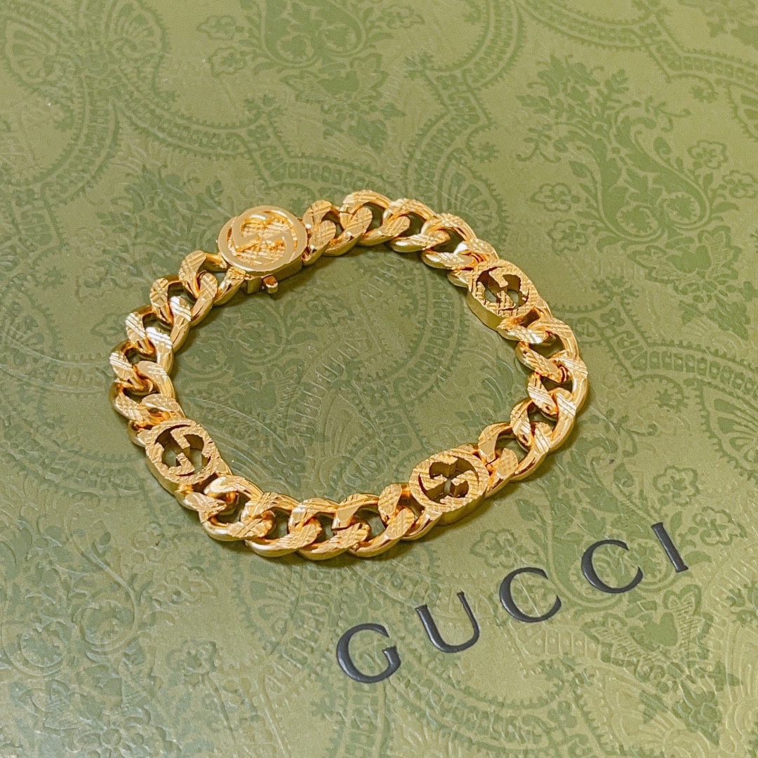 Gucci Gold Flat Bracelet