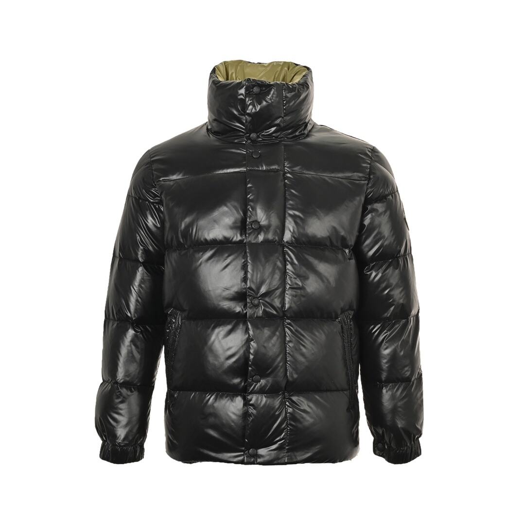 Moncler limited edition yellow label matcha stitching stand collar down jacket