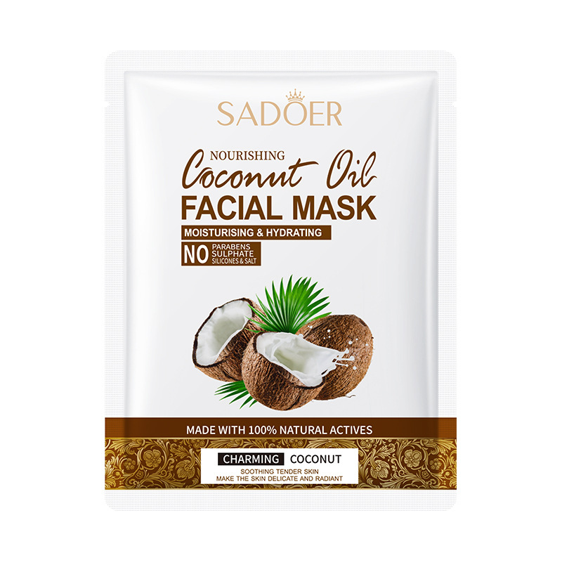 Coconut oil nourishing mask moisturizing and hydrating skin rejuvenation mask to keep the skin vibrant