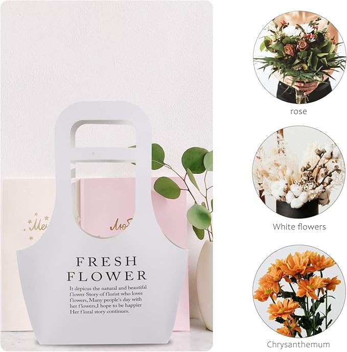 🛍️🌺Cute kraft - paper flower - carrying handbags（💥Buy One Get One Free💥）