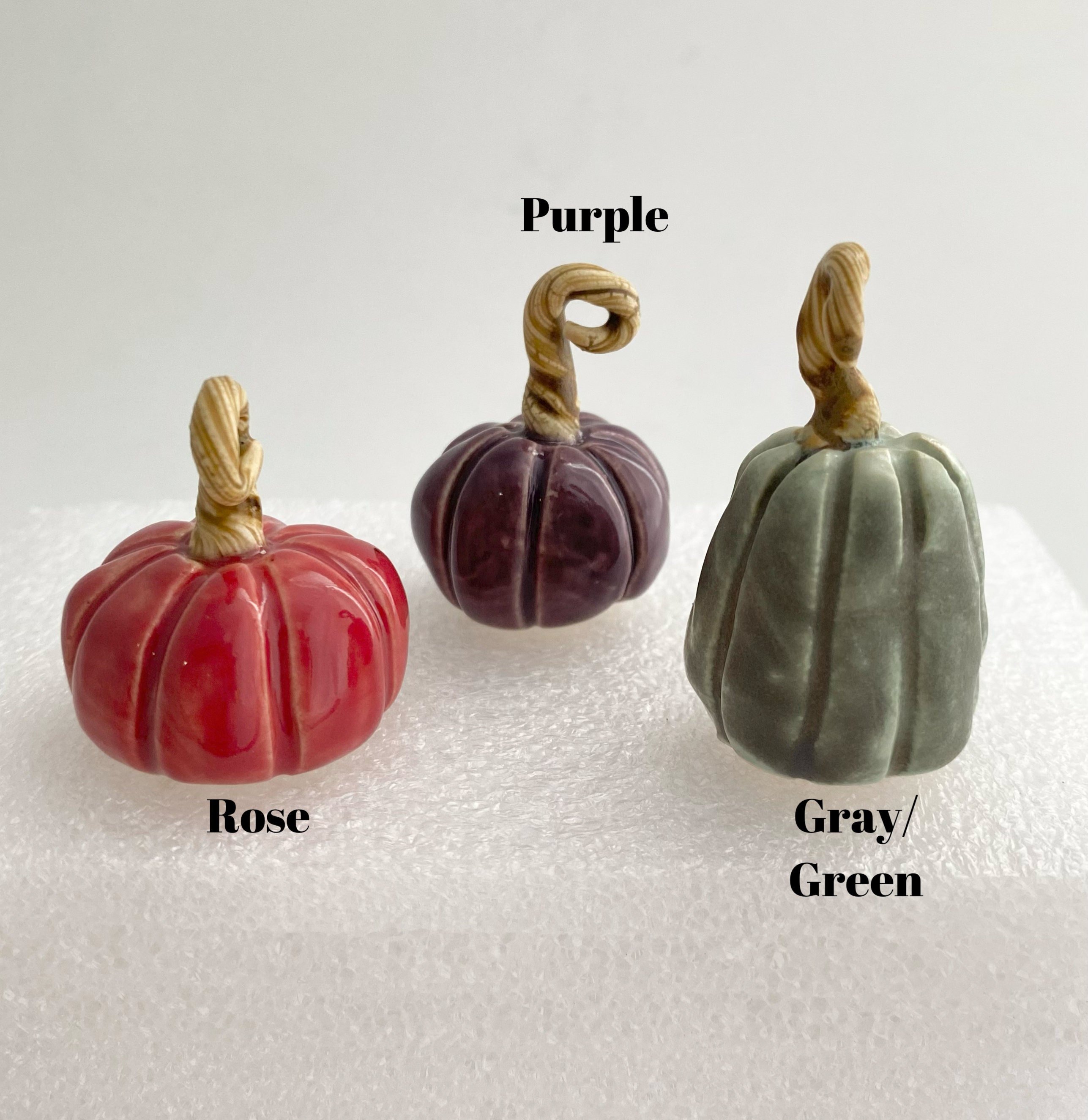 🎃Hand Made Ceramic Mini Miniature Pumpkin