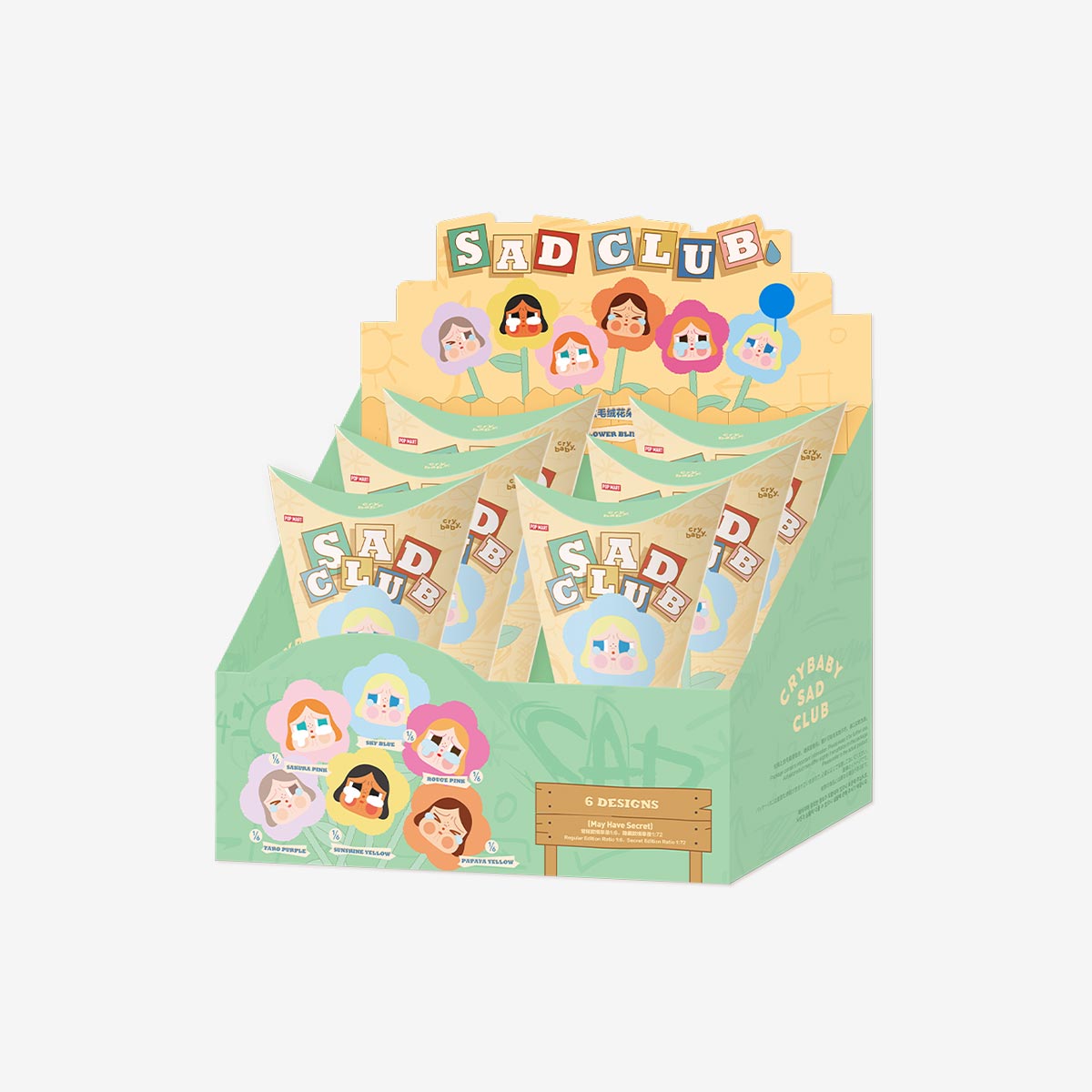 POP MART CRYBABY Sad Club Series - Plush Flower [1 Blind Box]