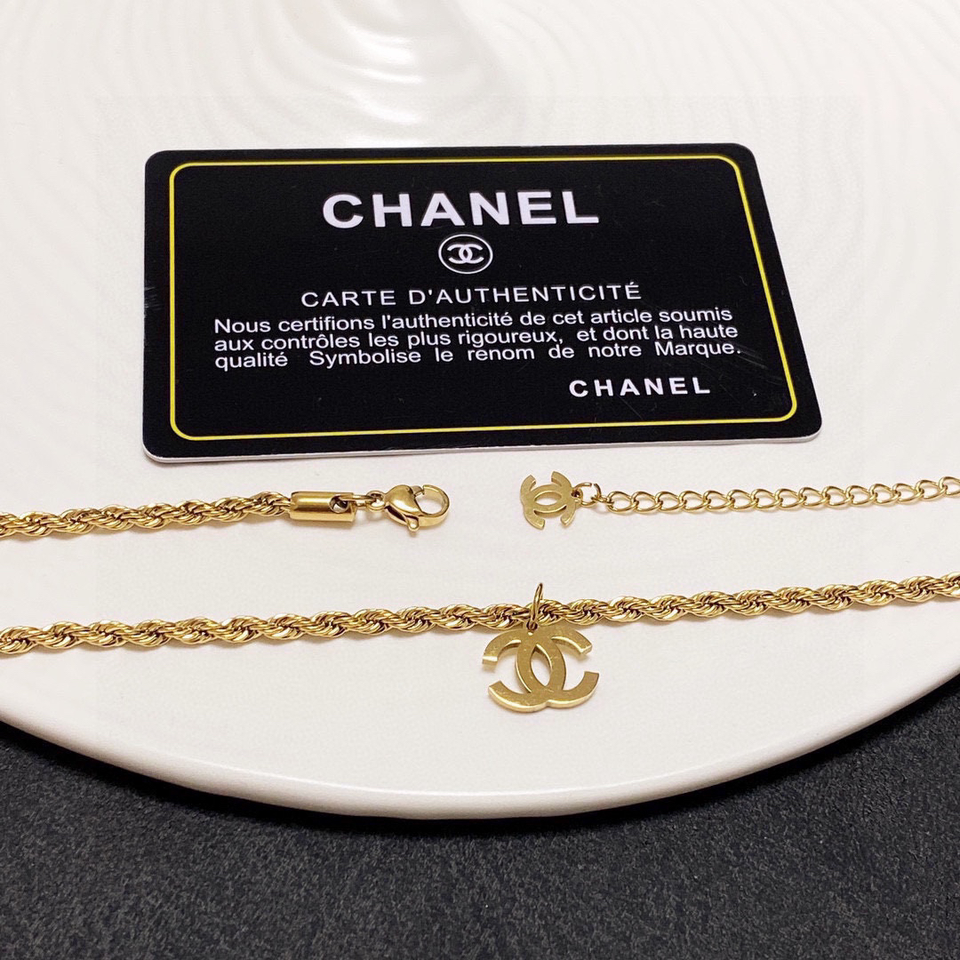 CHAN Braided Chain Necklace