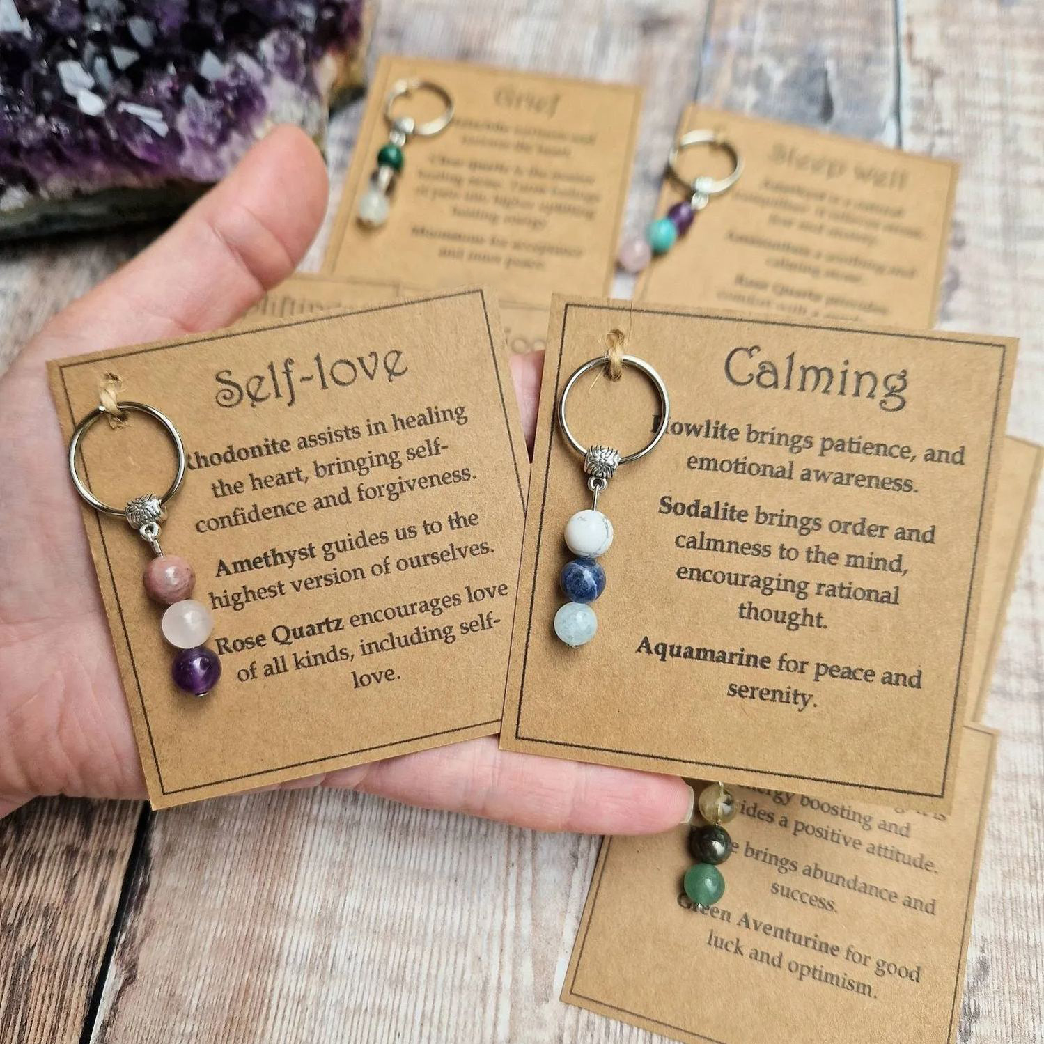 Healing Crystal Keyring | Lucky Gift