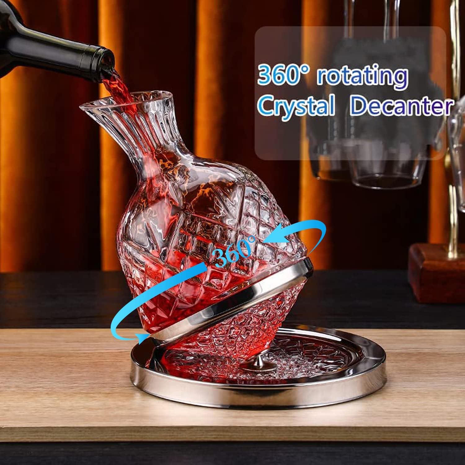 🌲Early Christmas Sale 50% OFF - 【Tiktok Hot Sale】🔥2023 New Spinning top wine decanter--🔥FREE SHIPPING🔥