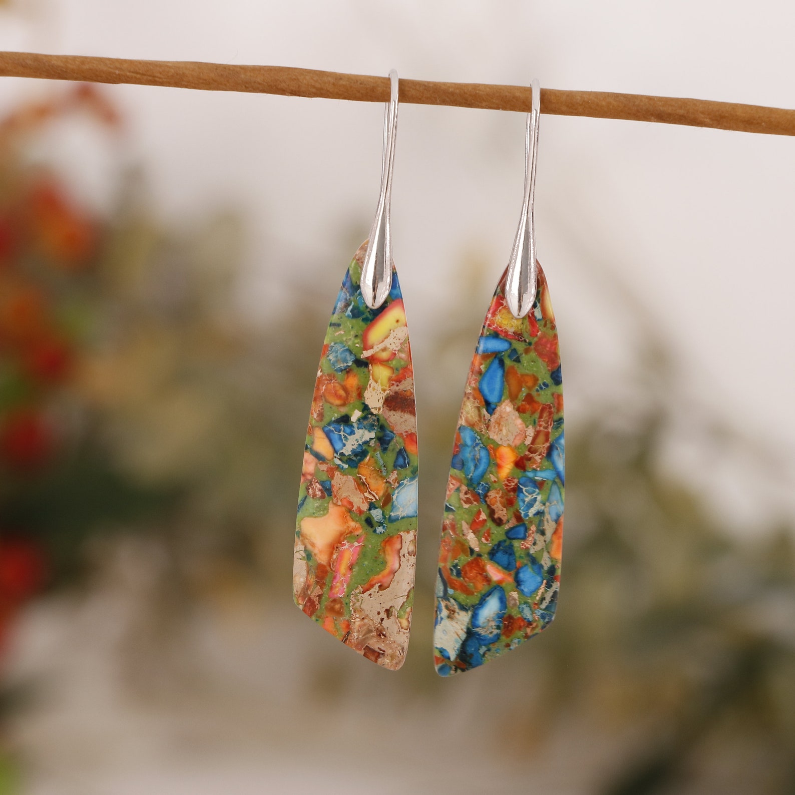 Sea Sediment Drop Earrings