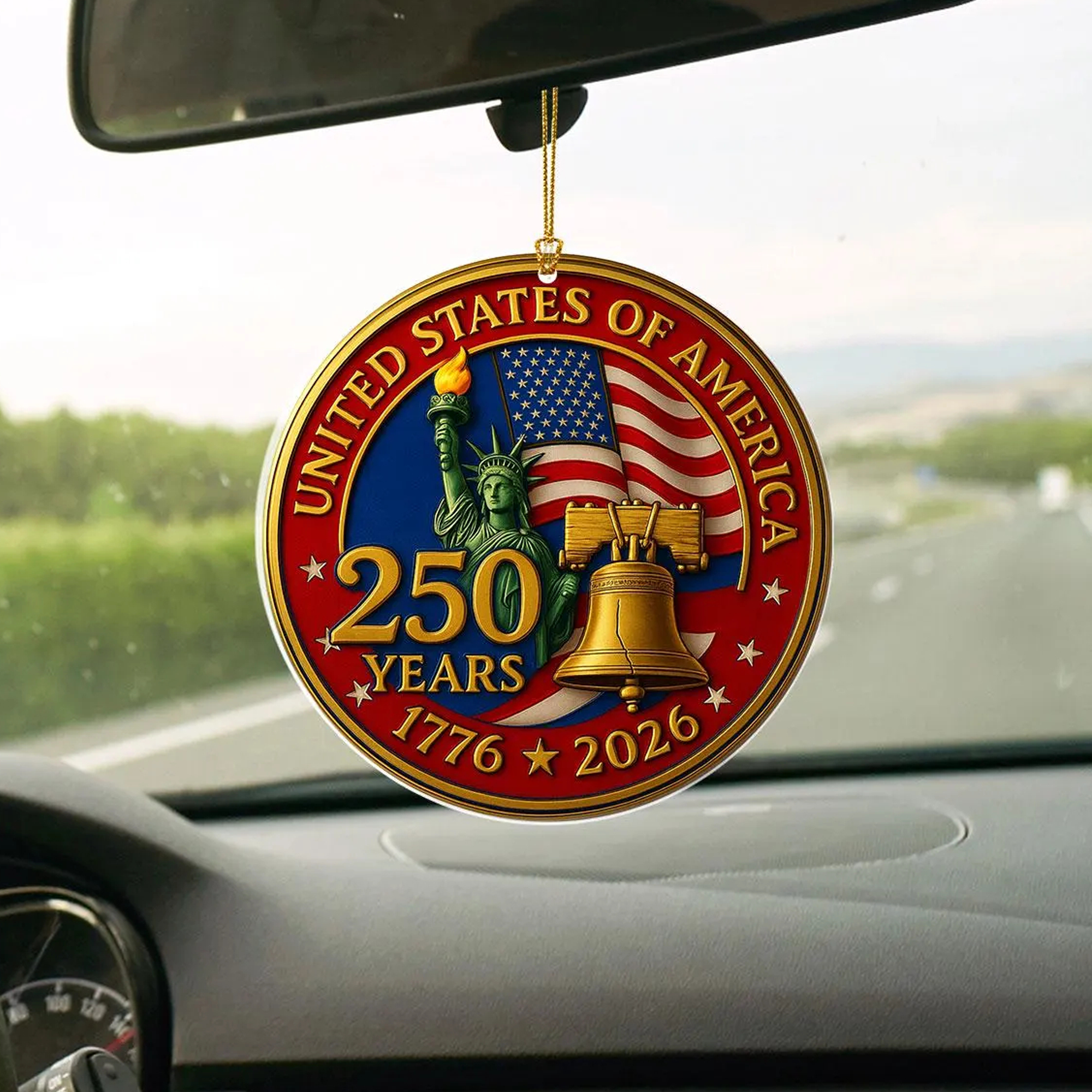 United States 250th Anniversary Christmas Ornament