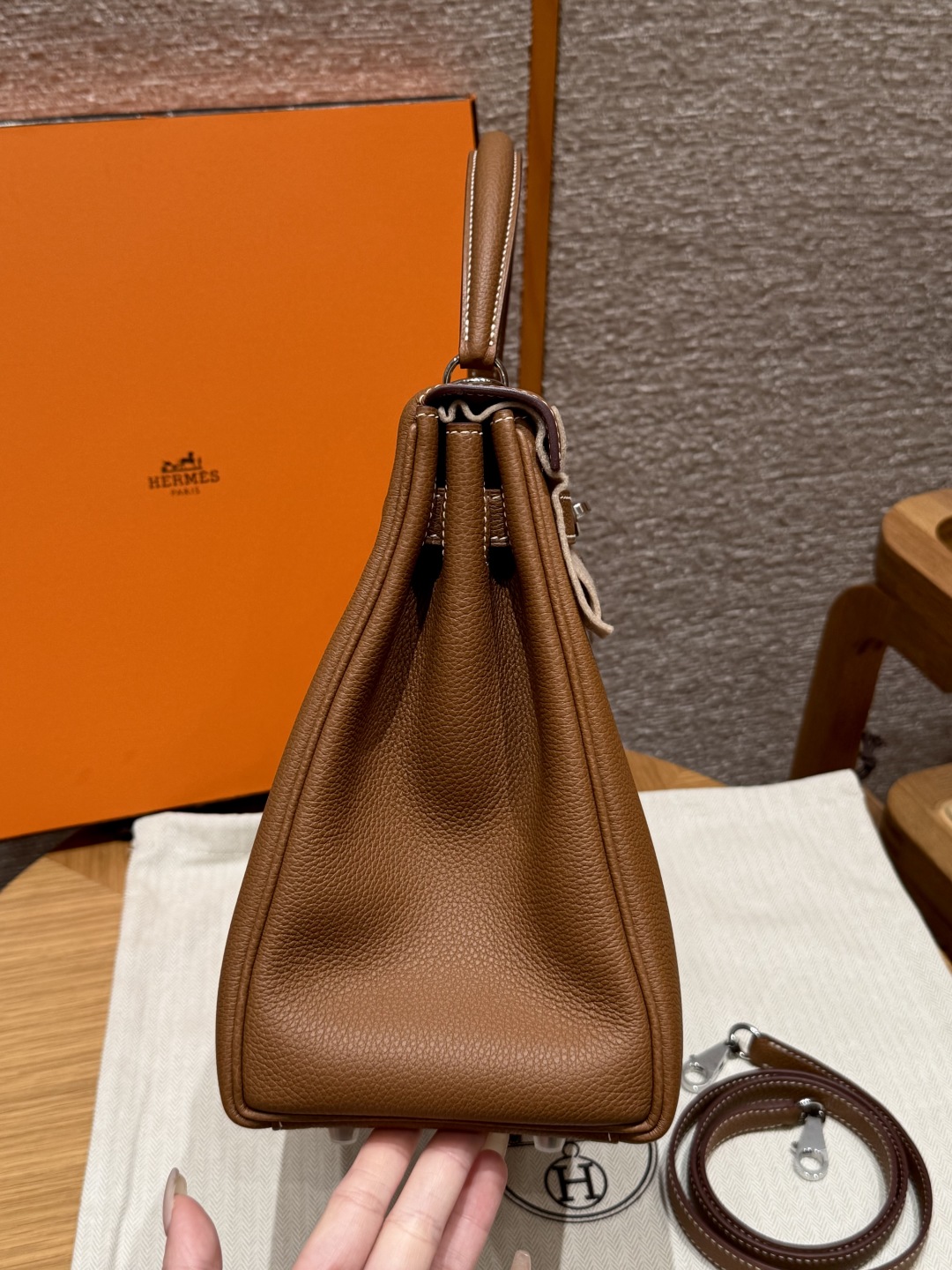 Hermes Birkin 37gold handbag (handmade to order)