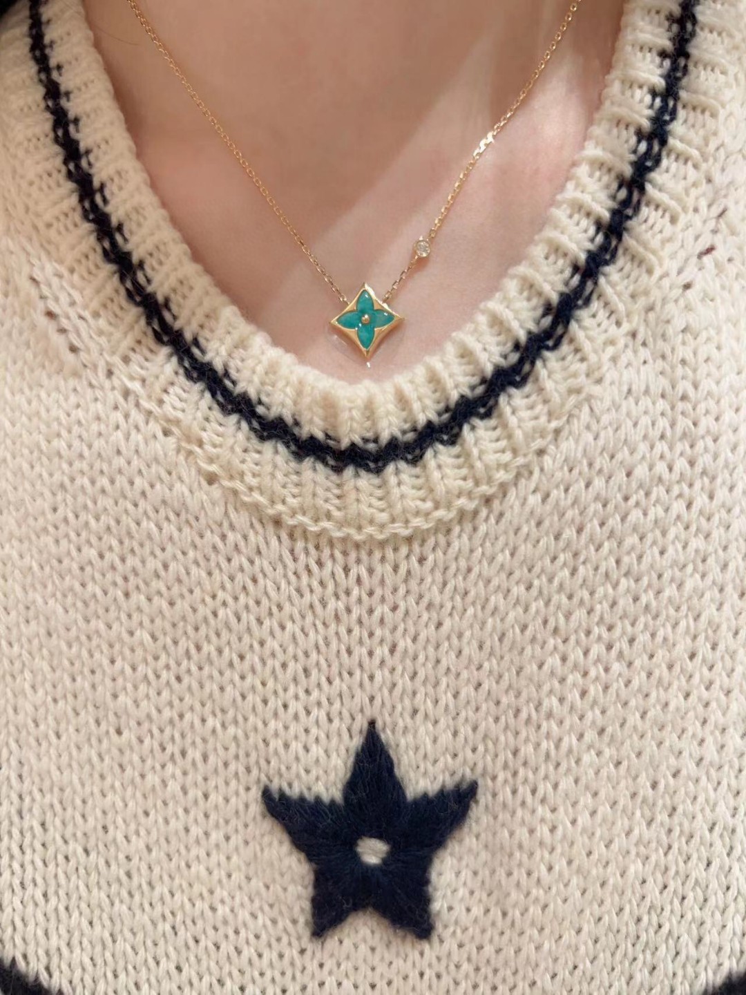 Louis Vuitton Amazonite Necklace