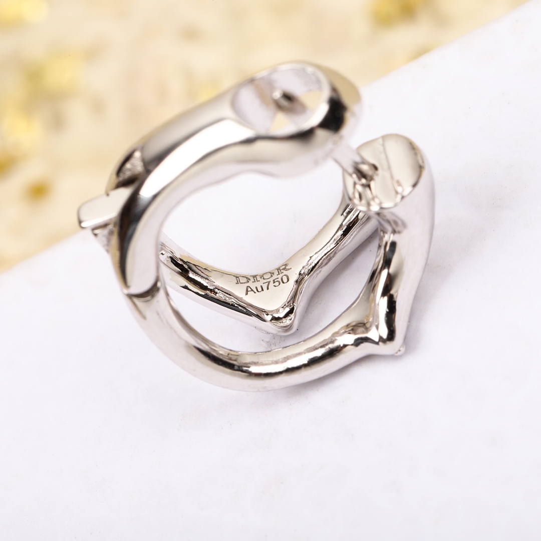 Dior diamond vine earrings
