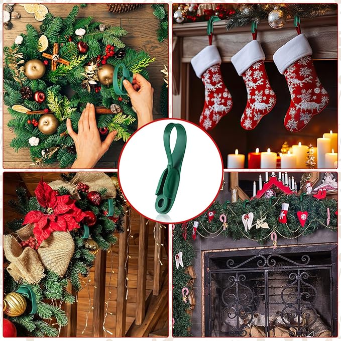 🎄2025 Christmas On Sale✨6 PCS Christmas Silicone Garland Hangers