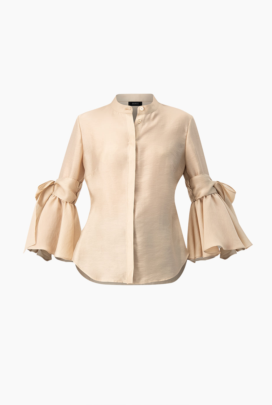 Blusa de manga larga con amarre