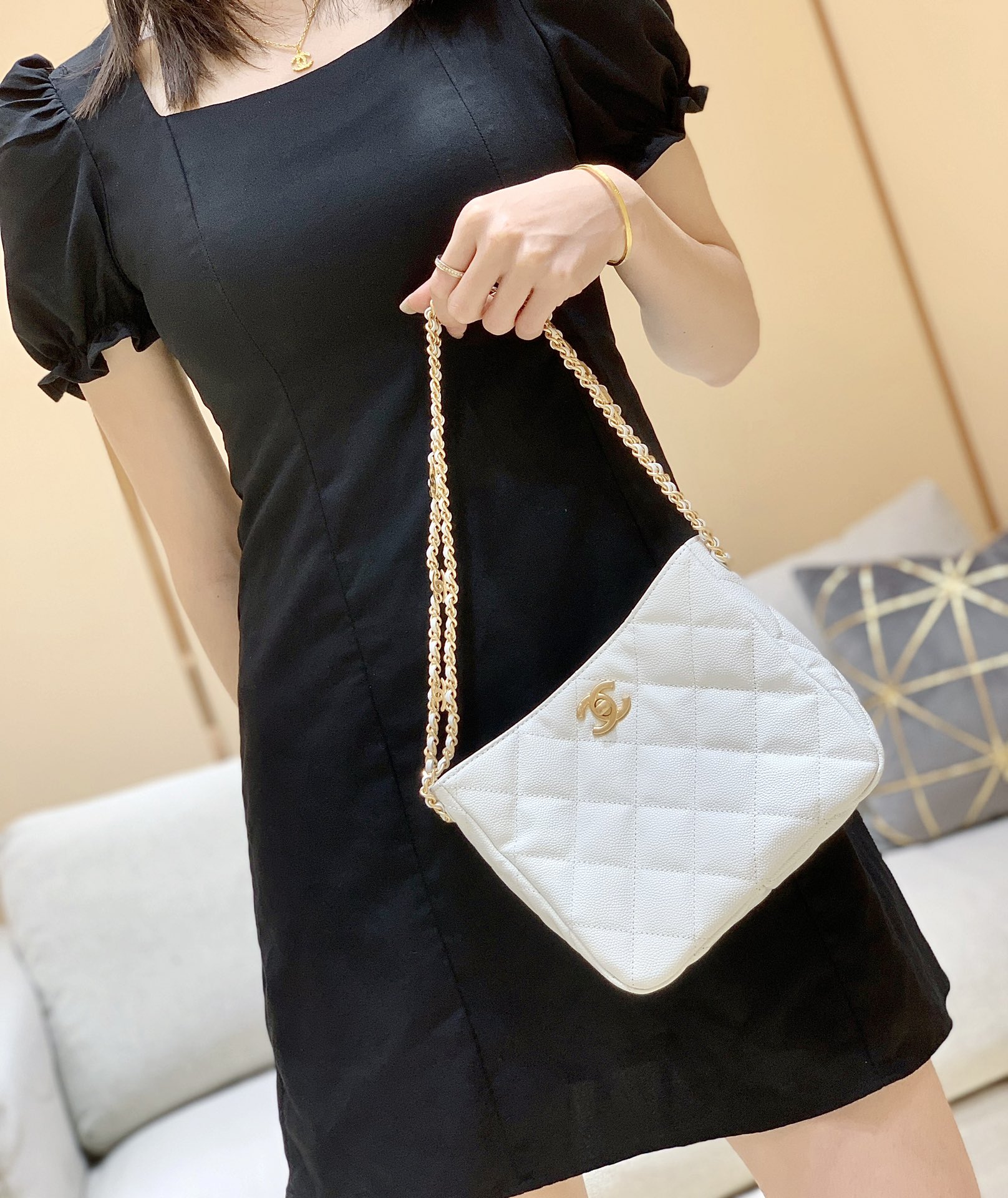 Chanel 2022cc Spring/Summer Collection Hobo Underarm Bag AS3223
