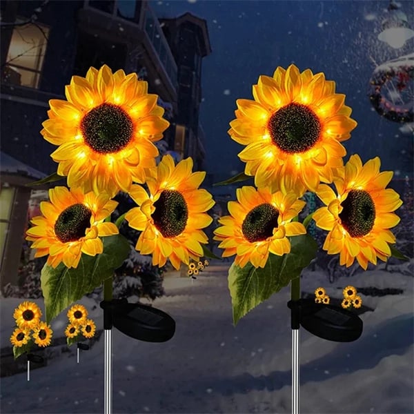 💥Last Day Promotion-[SAVE 50% OFF]--Waterproof Solar Sunflower Light--BUY 3 GET 10% OFF & FREE SHIPPING