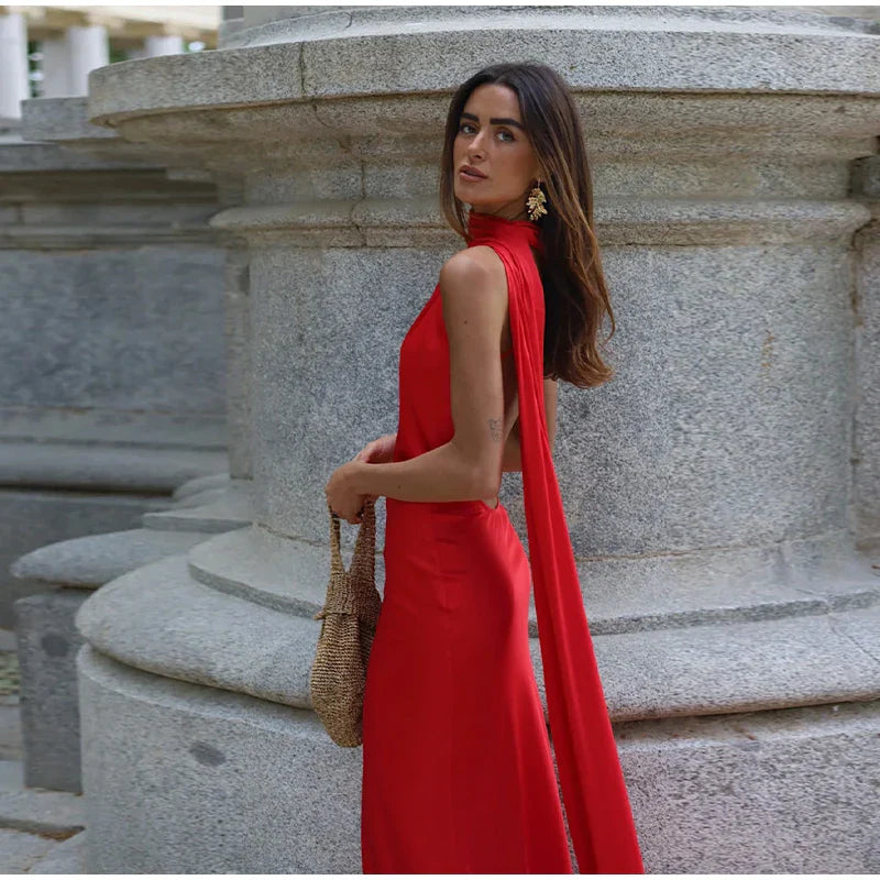 Sexy Backless Long Dress