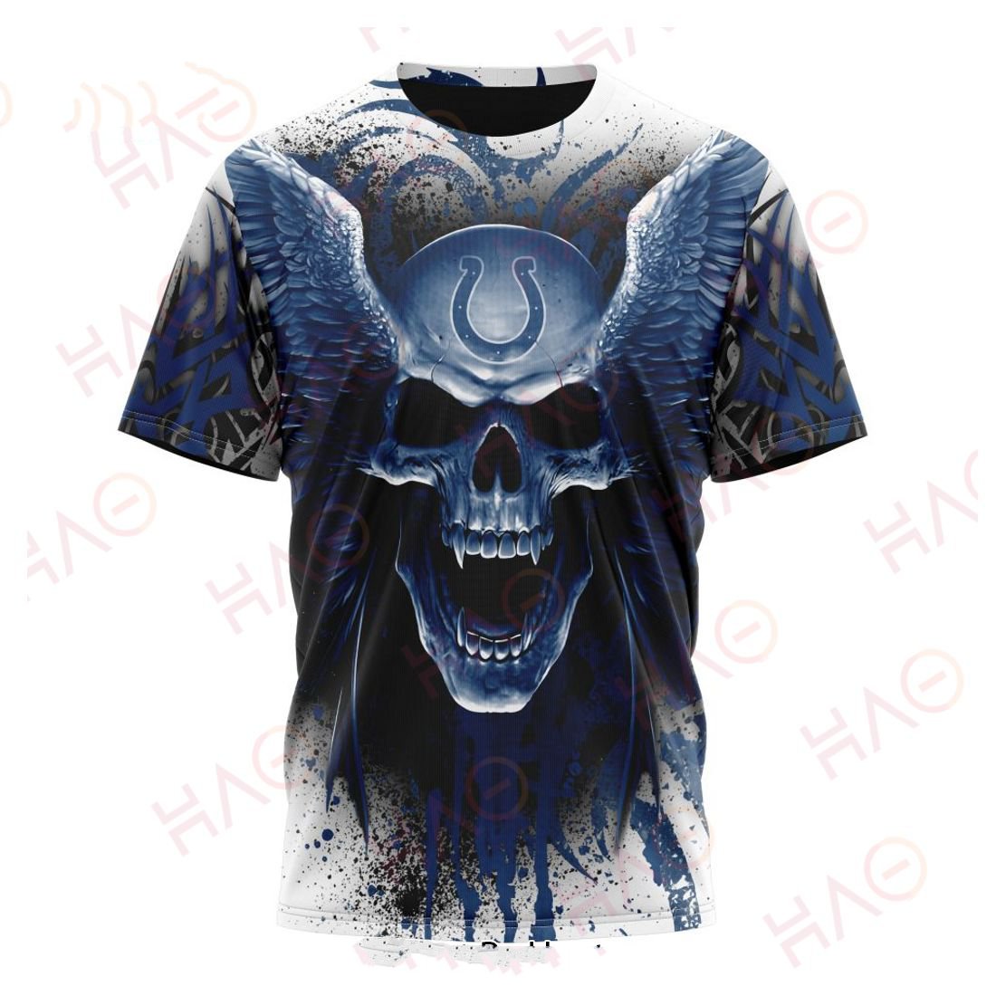 INDIANAPOLIS COLTS 3D HOODIE SKULL ART