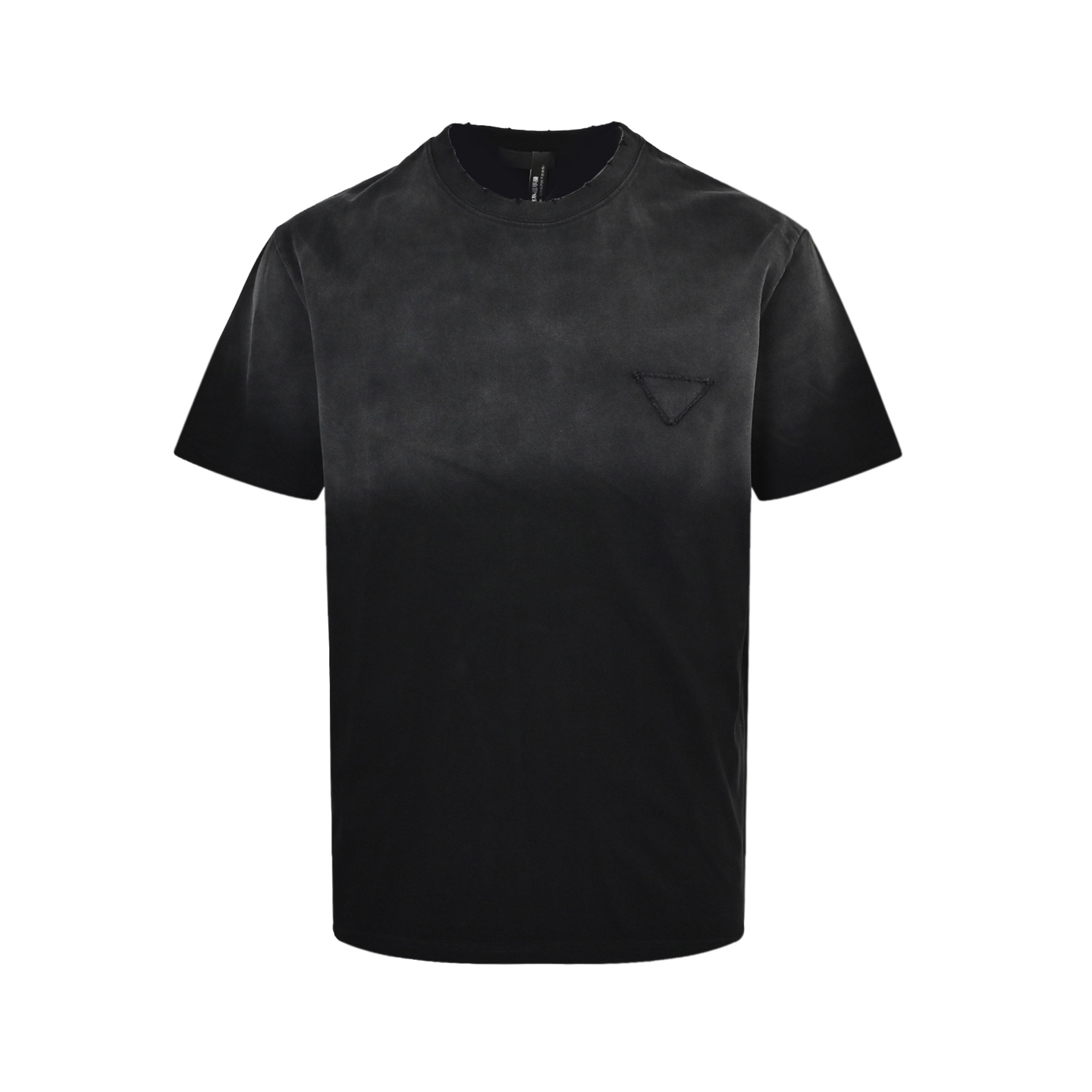 Prada triangle logo gradient washed short sleeves
