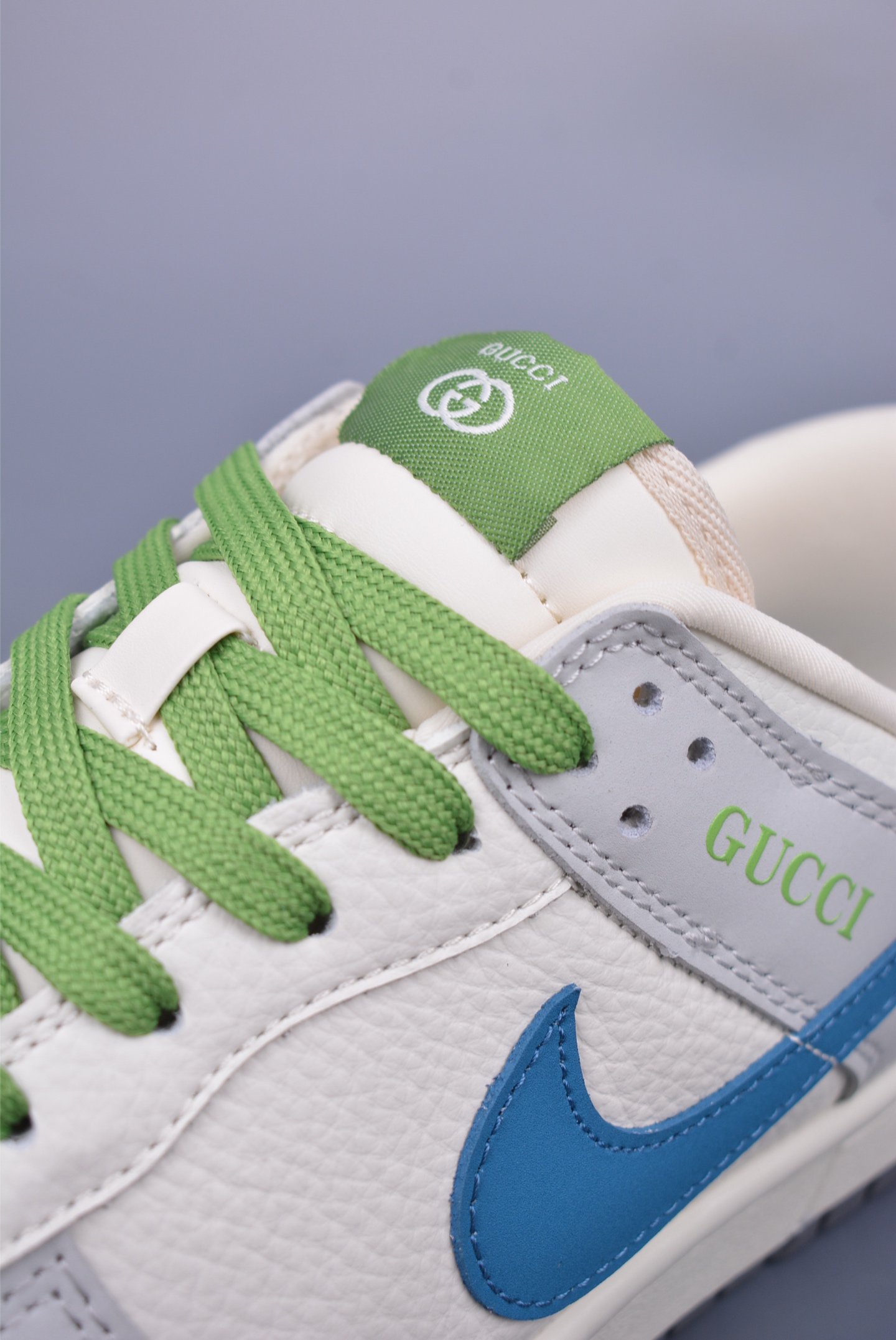 Gucci x Nike SB Dunk Low sneakers White, Gray, Blue and Green XY2026-154