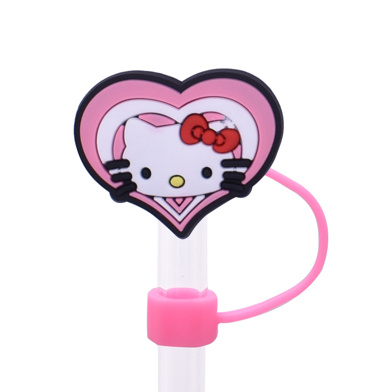 20 Styles Hellokitty Straw Covers Cap