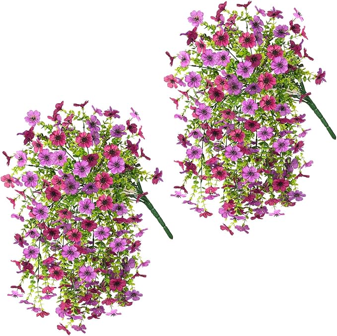 🔥LAST DAY 50% OFF🔥2 PCS Artificial Hanging Silk Fake Daisy Realistic Flowers ,UV Resistant