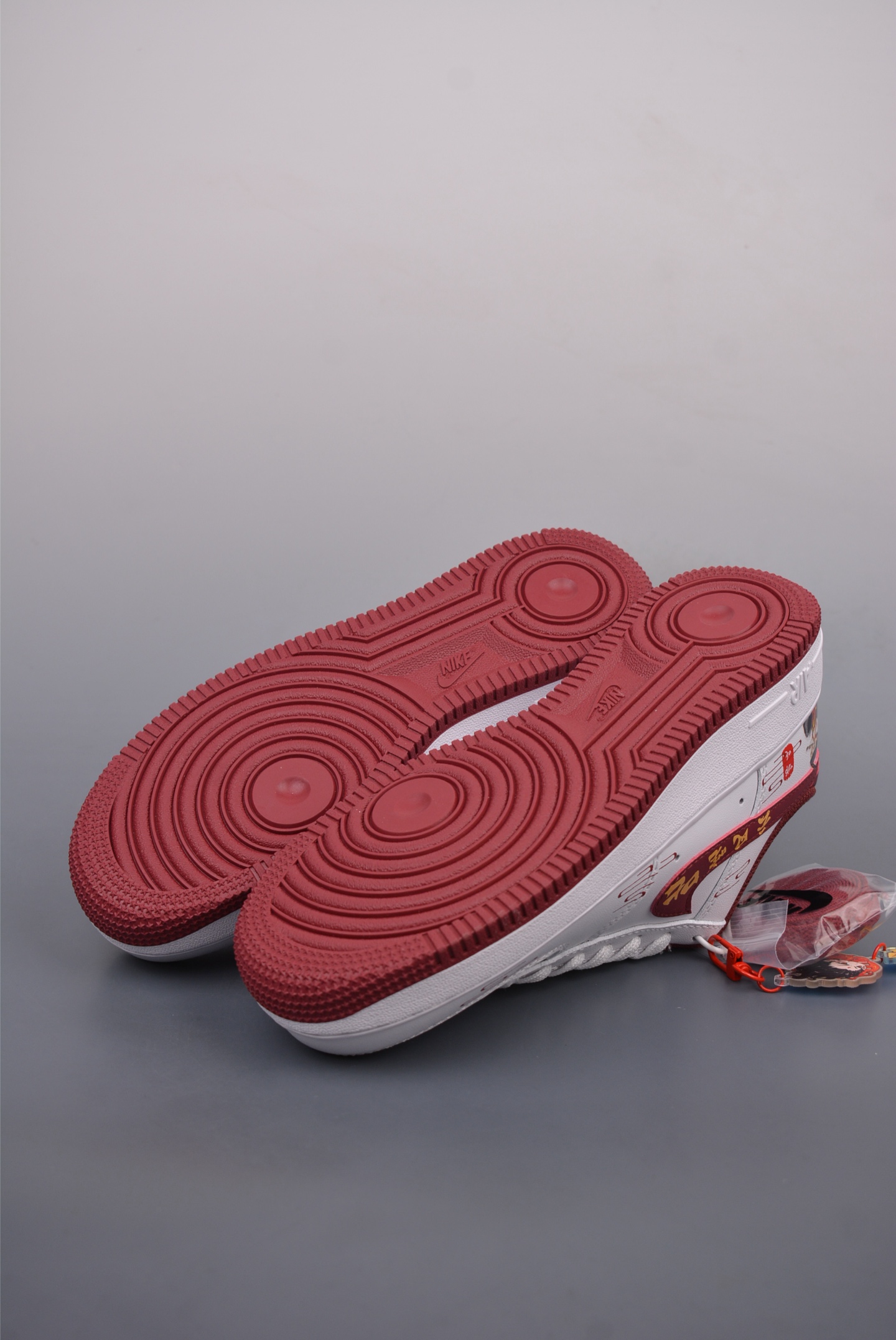 Nezha 2 x Nike Air Force 1 07 Low Leather White Wine Red FV5988-105