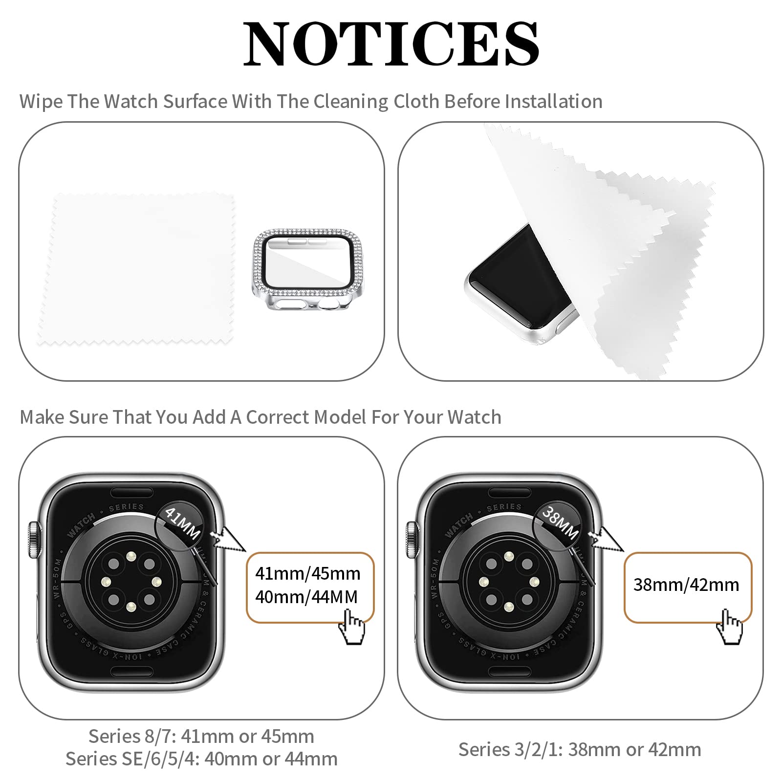 Compatible with Apple Watch Ultra Band Series 10 9 8 7 6 5 4 3 2 1 Smartwatch wistband Bracelet Strap