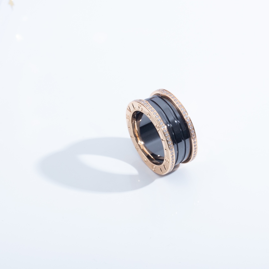 Bulgari Ceramic Diamond Ring