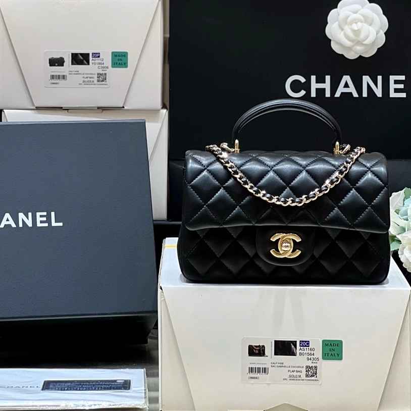 Chanel 22b autumn and winter new preview series cf mini handle AS2431