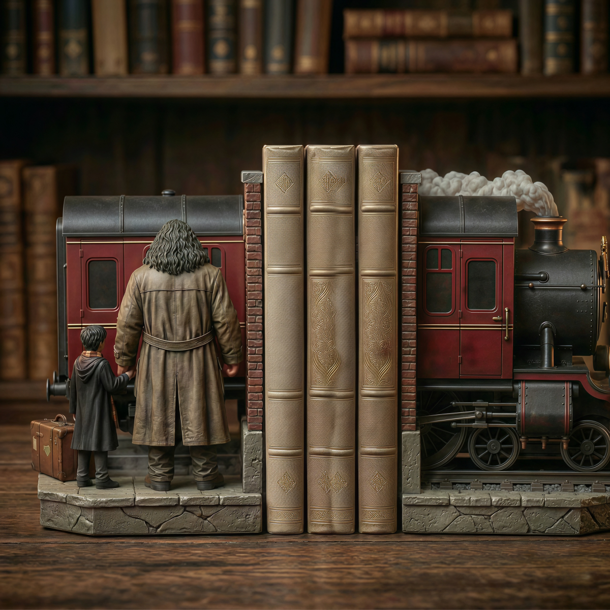 “Harry Potter and the Sorcerer's Stone” 25th Anniversary Platform 9¾ Bookend