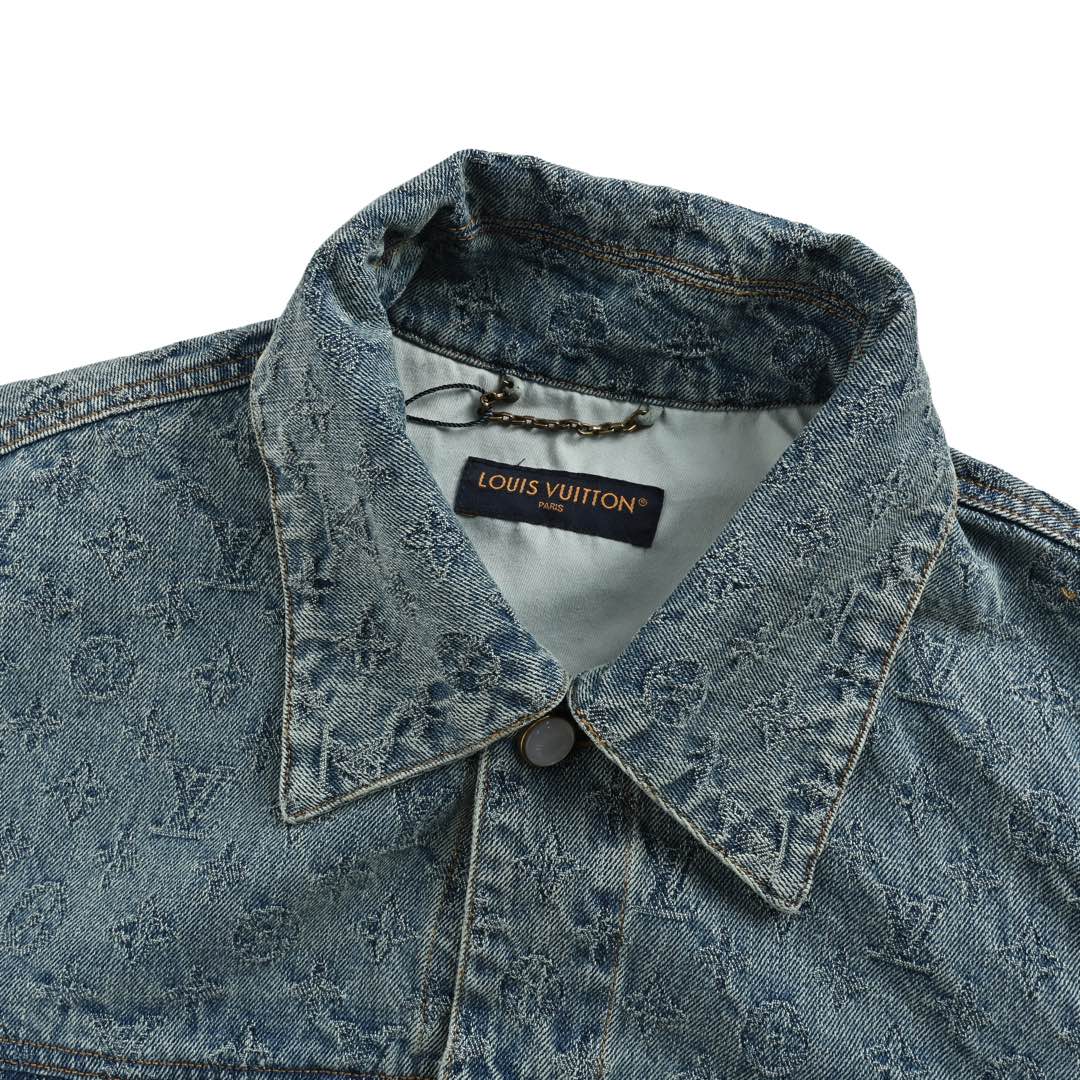 Louis Vuitton 24Fw monogram jacquard denim jacket
