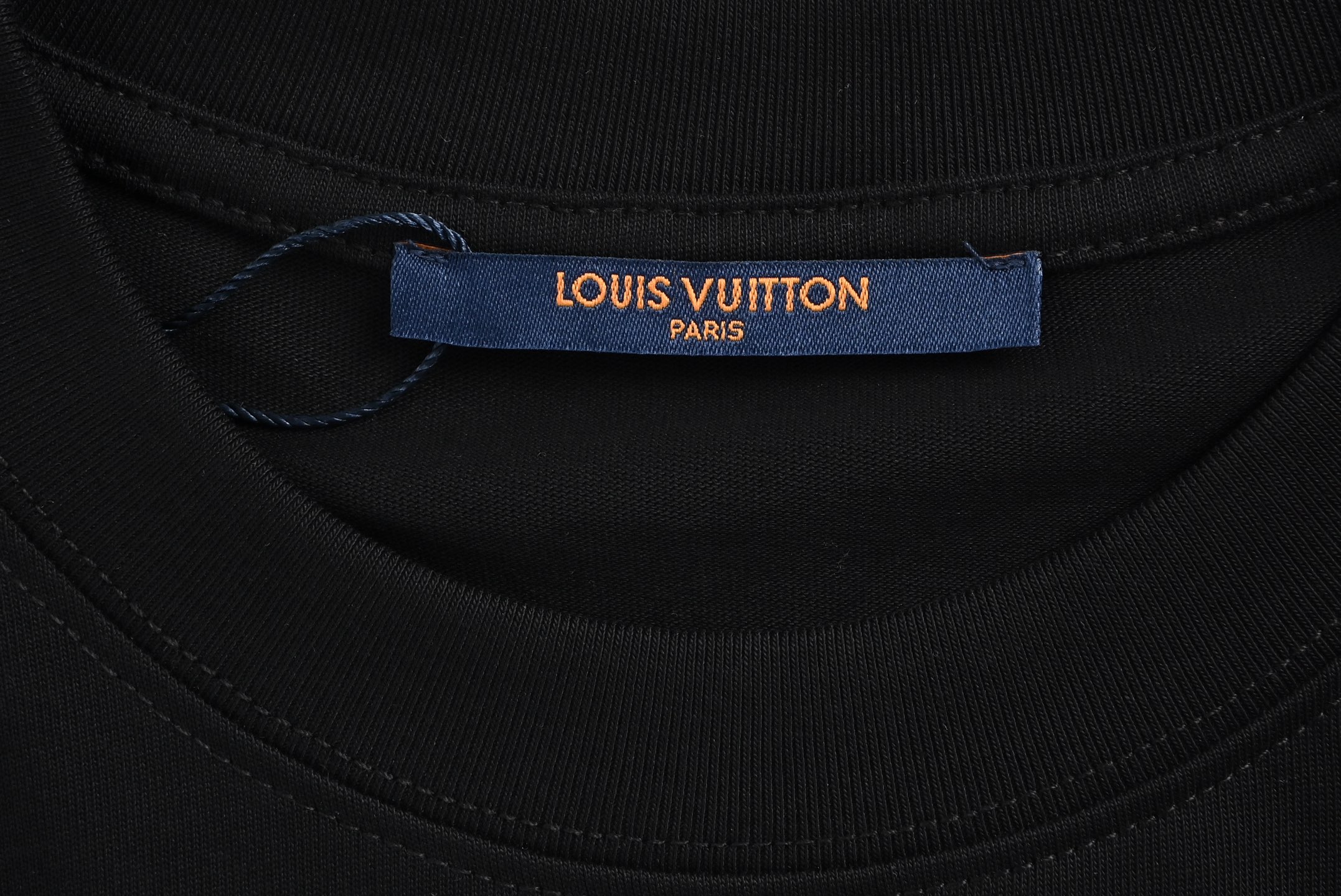 Louis Vuitton 25ss hemp rope embroidered short sleeve