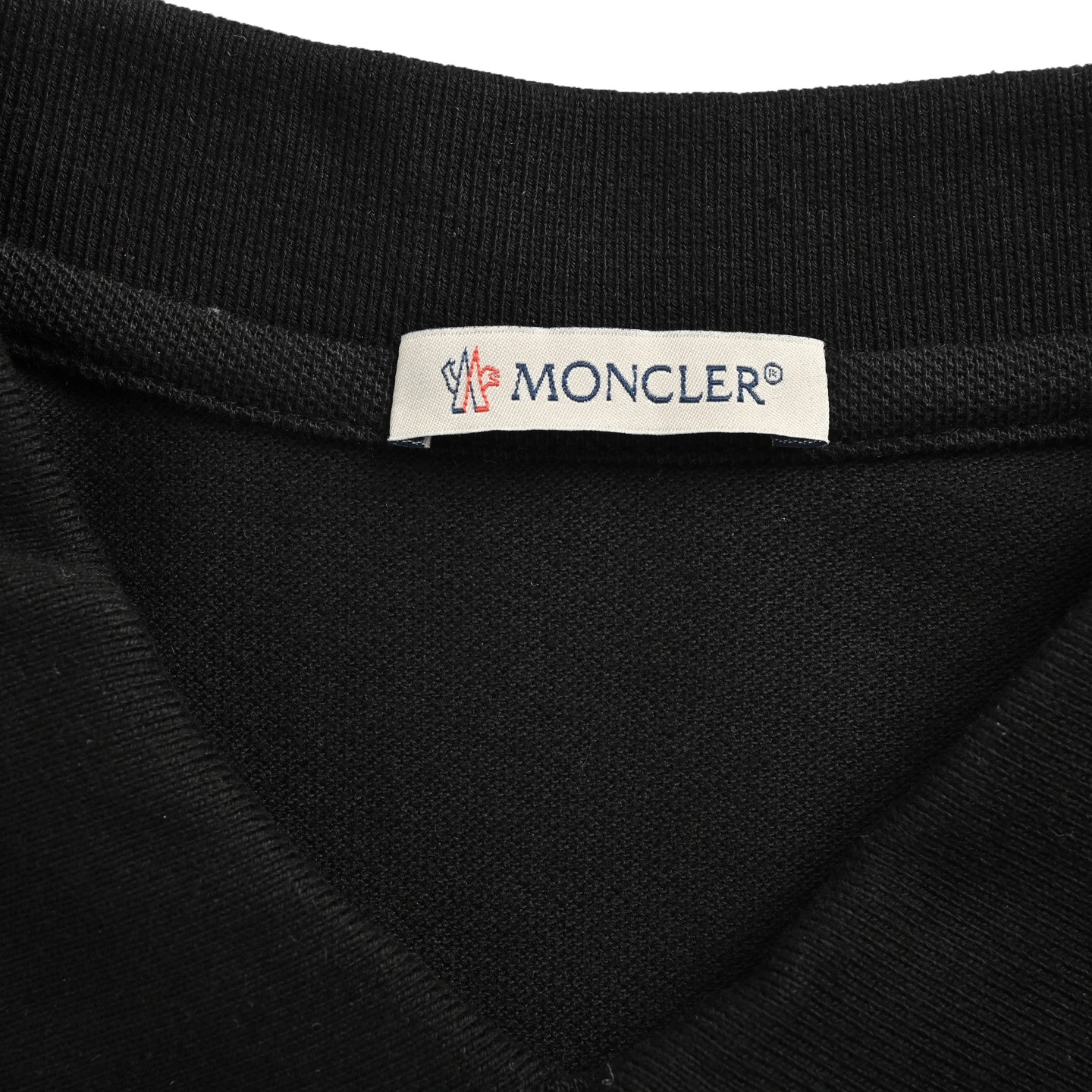 Moncler 25ss embroidered logo polo short sleeve