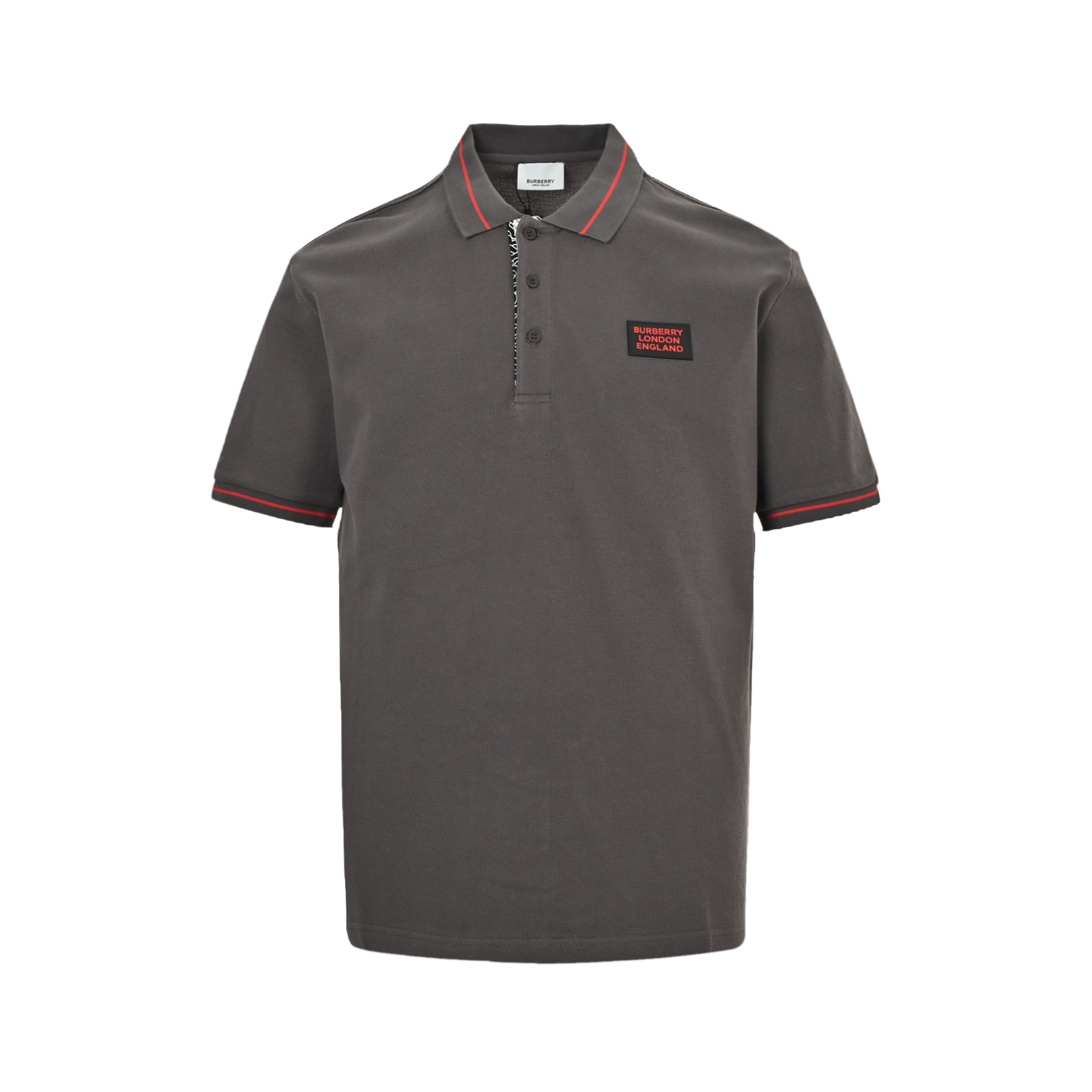 Burberry 25ss chest logo lettering Polo short sleeve