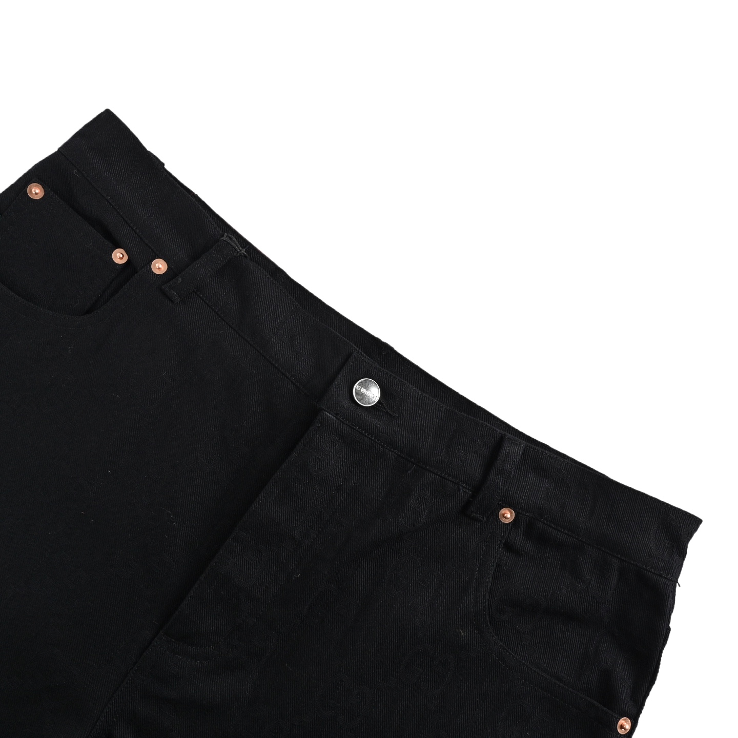 Gucci 24Fw Double G all over jacquard denim jeans