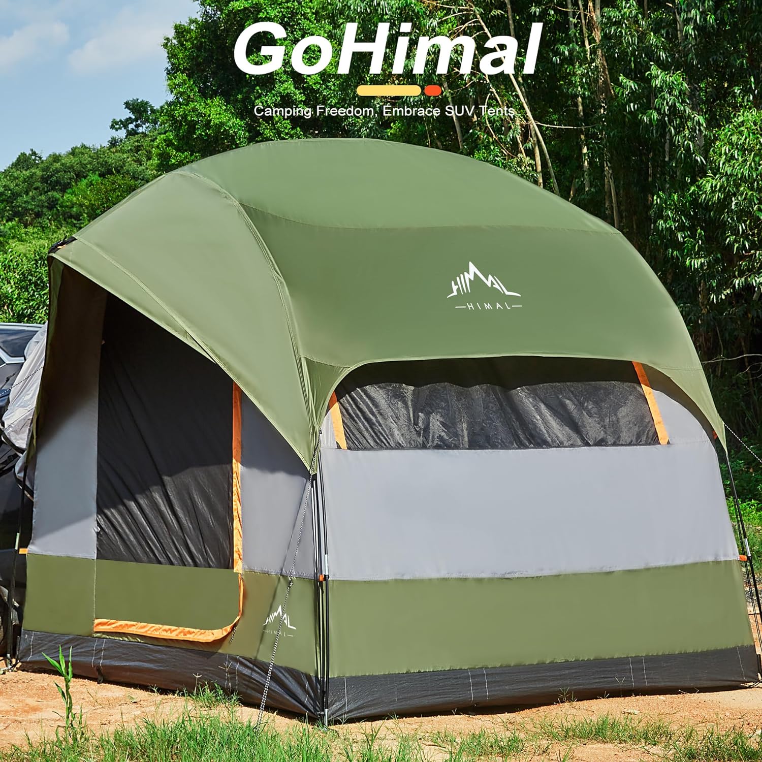 GoHimal SUV Tent for Camping Waterproof PU3000mm Spacious Double Layer Design