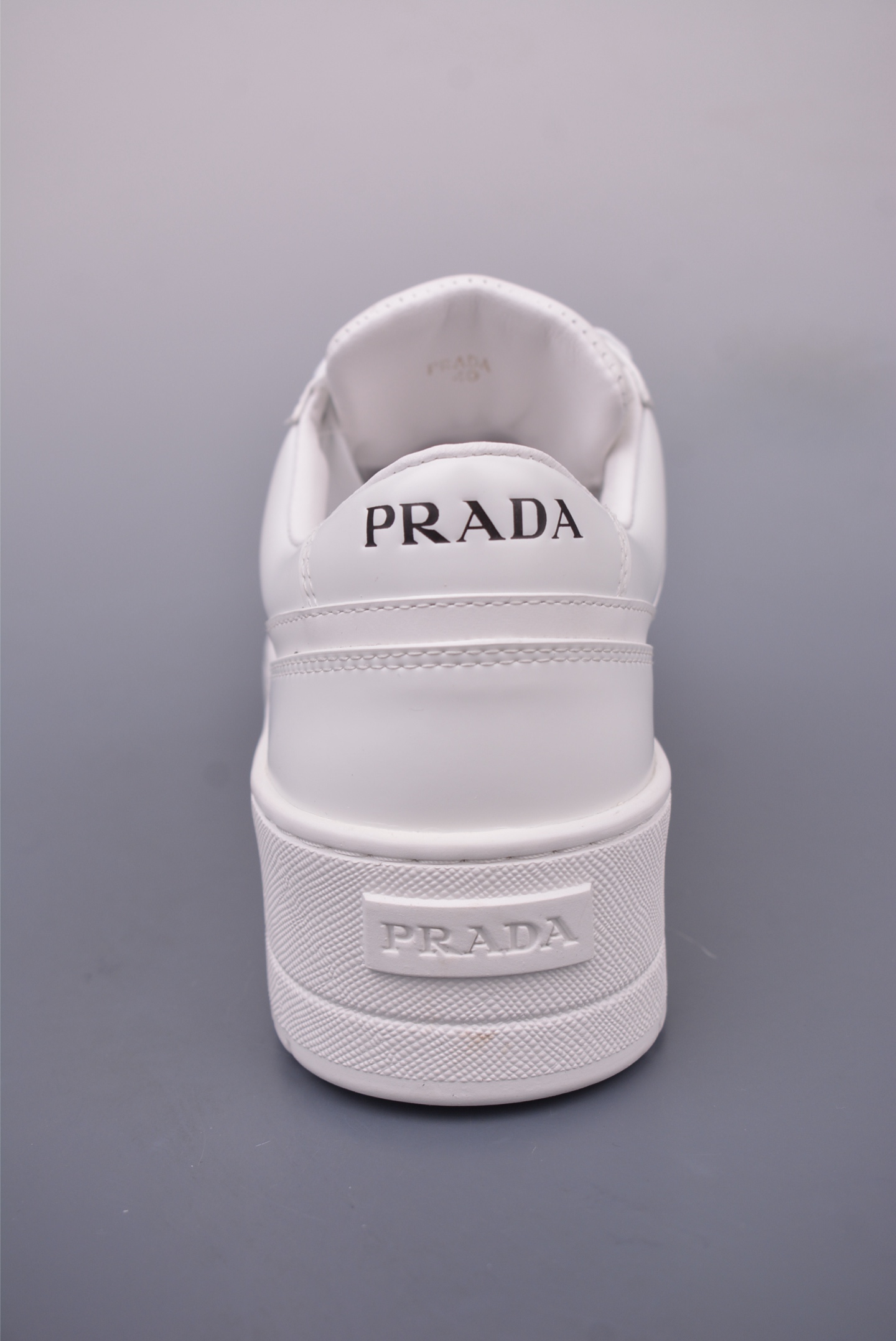 Prada Downtown Bold series thick-soled casual shoes all white 1E792M_3LPG_F0P09_F_050